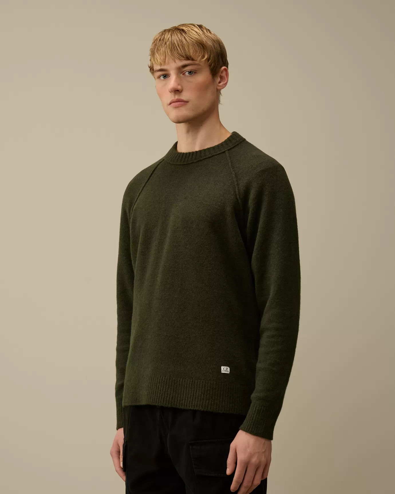 Alpaca Wool Crewneck Knit<C.P. Company Shop