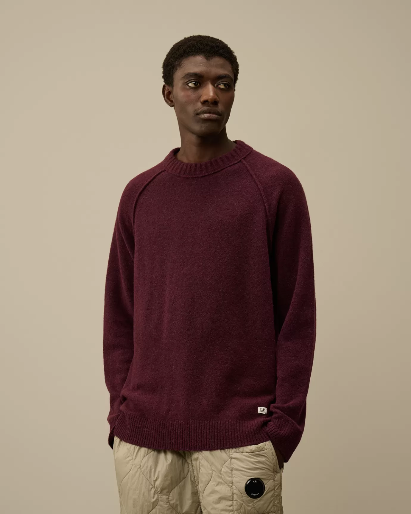 Alpaca Wool Crewneck Knit<C.P. Company Clearance