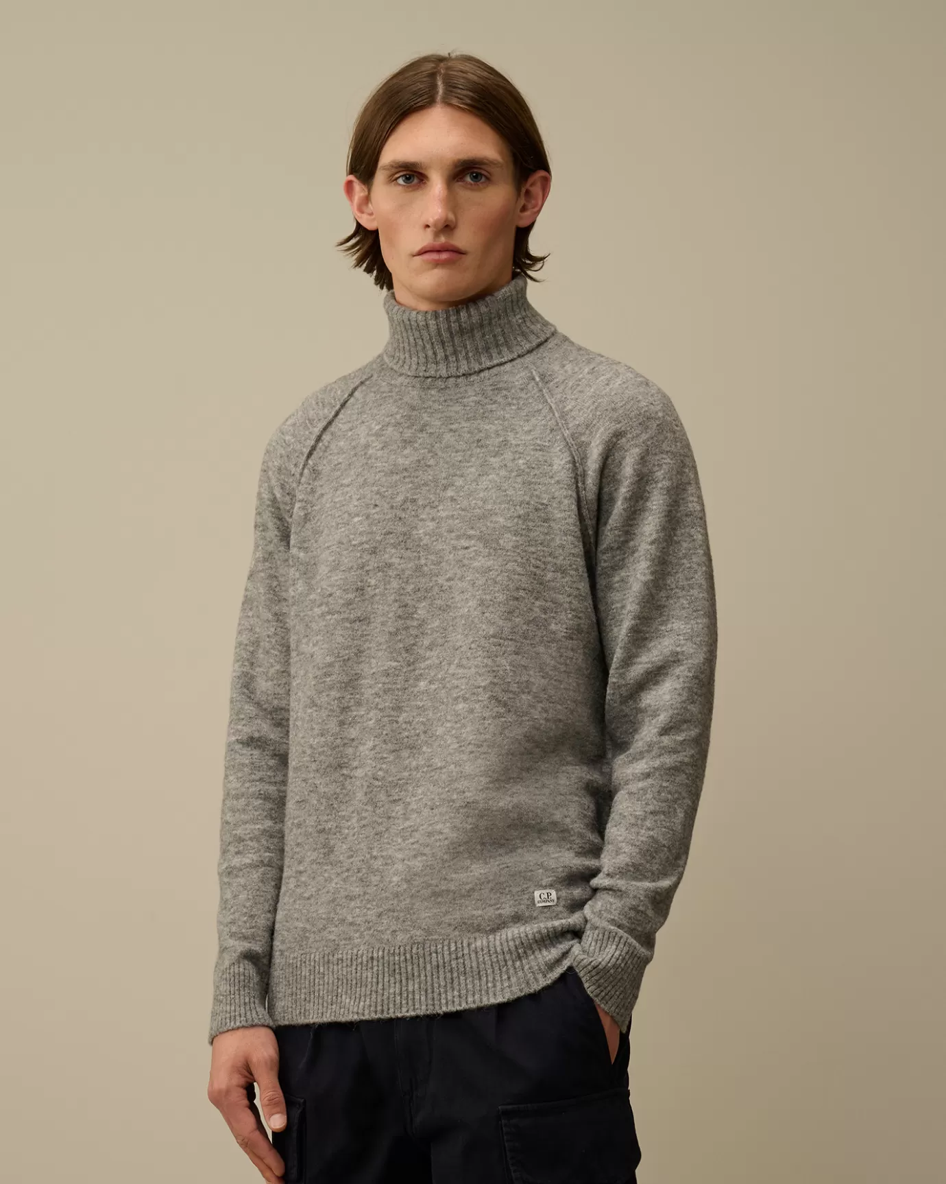 Alpaca Wool Turtleneck Knit<C.P. Company New