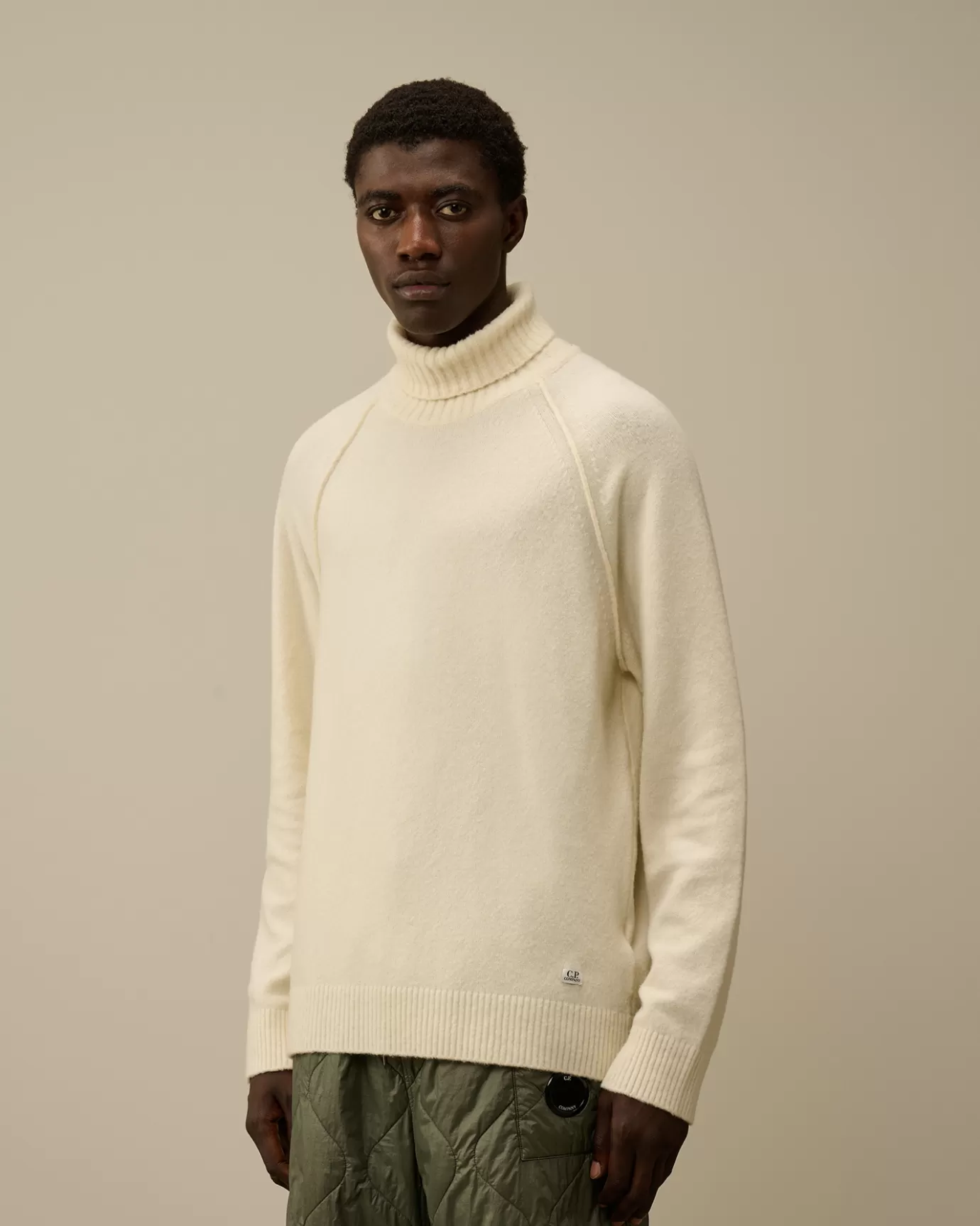 Alpaca Wool Turtleneck Knit<C.P. Company Hot