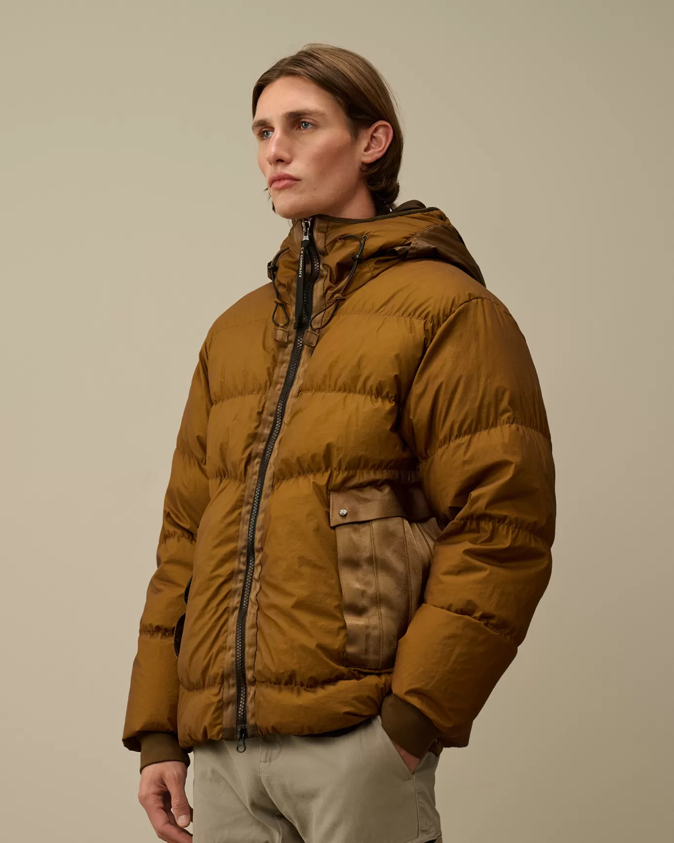 Bi-TM Goggle Down Jacket<C.P. Company Hot