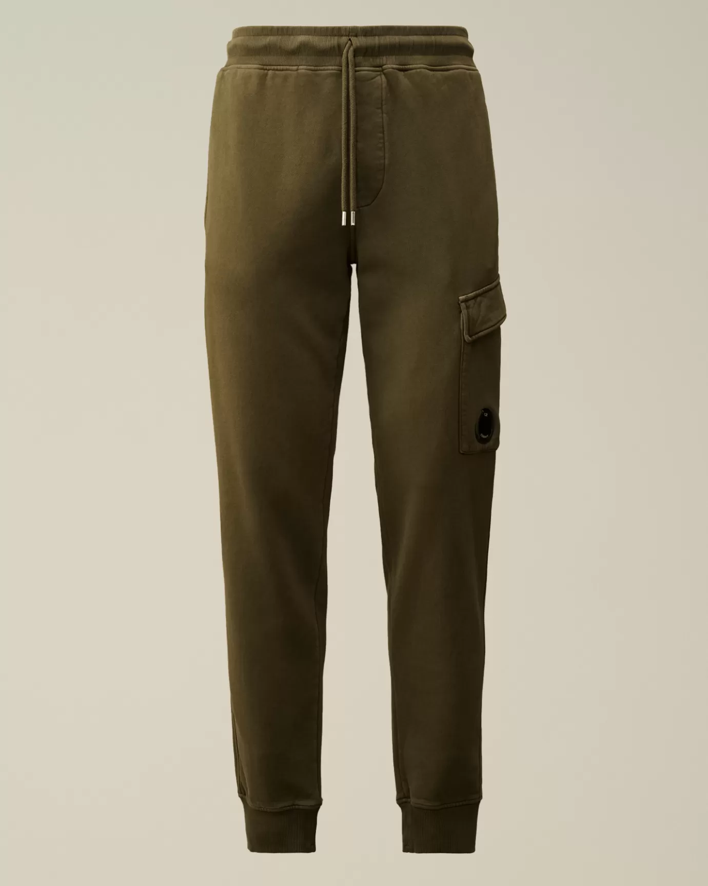 Brushed and Emerized Diagonal Fleece Cargo Sweatpants<C.P. Company Shop