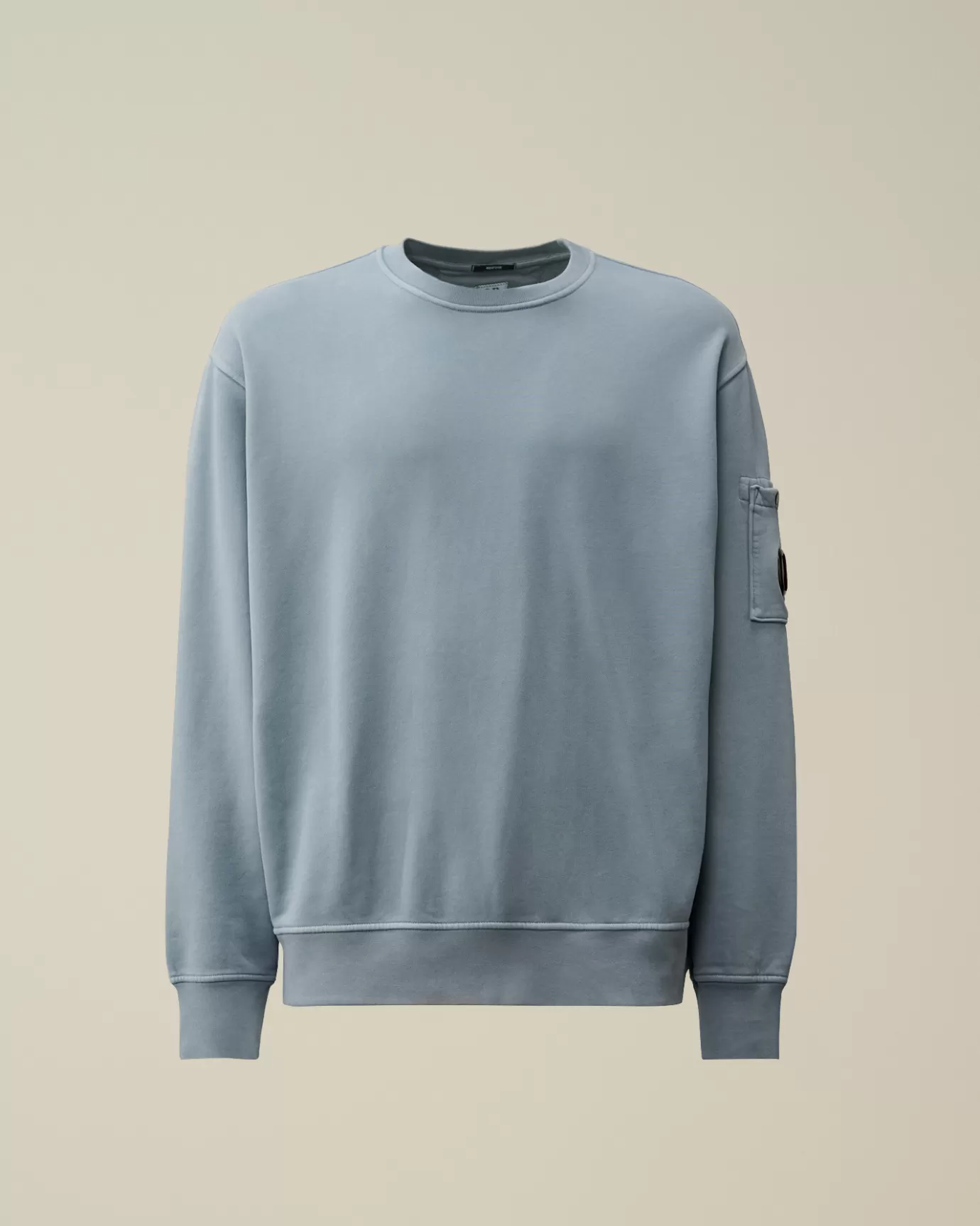 Brushed and Emerized Diagonal Fleece Lens Crew Neck Sweatshirt<C.P. Company Flash Sale