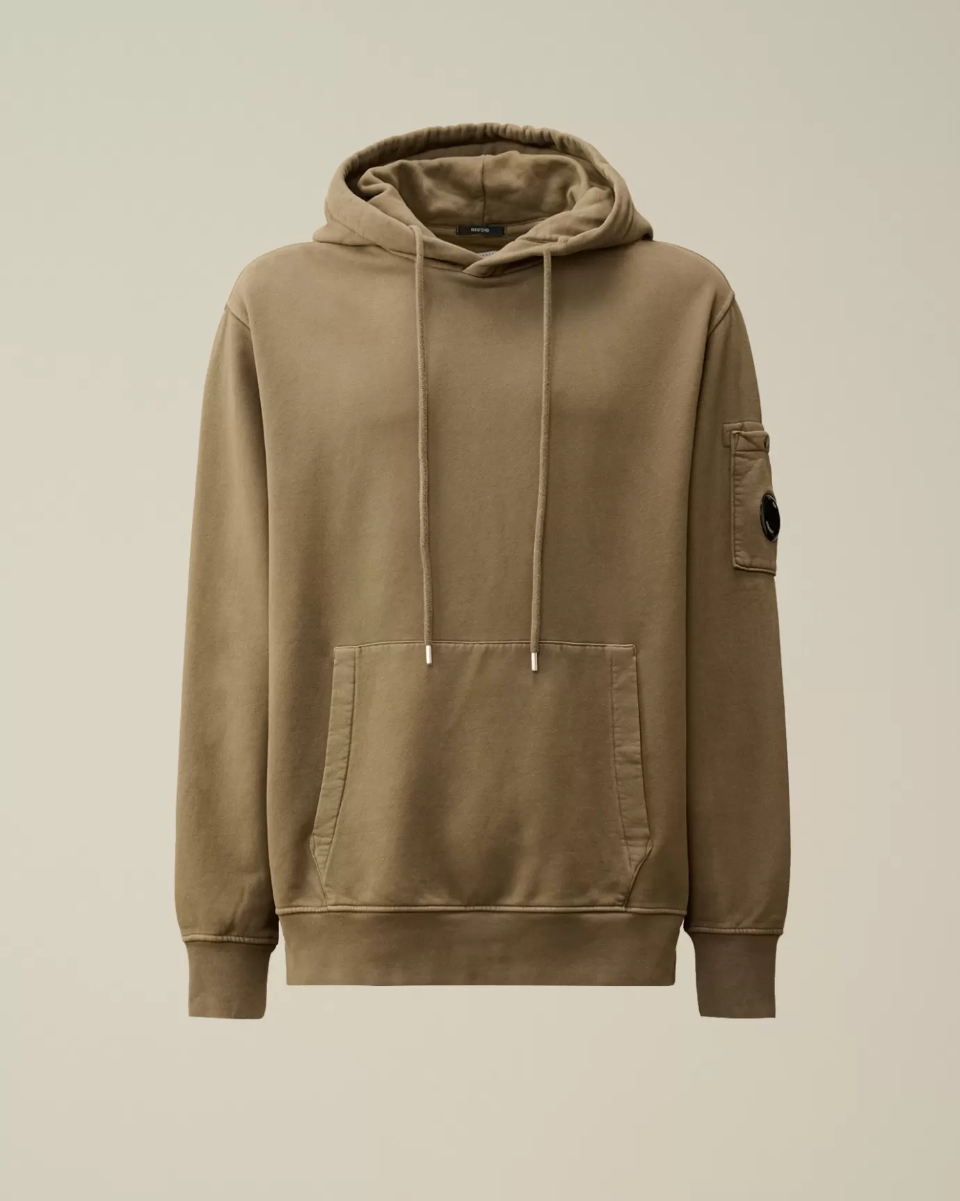 Brushed and Emerized Diagonal Fleece Lens Hooded Sweatshirt<C.P. Company Shop