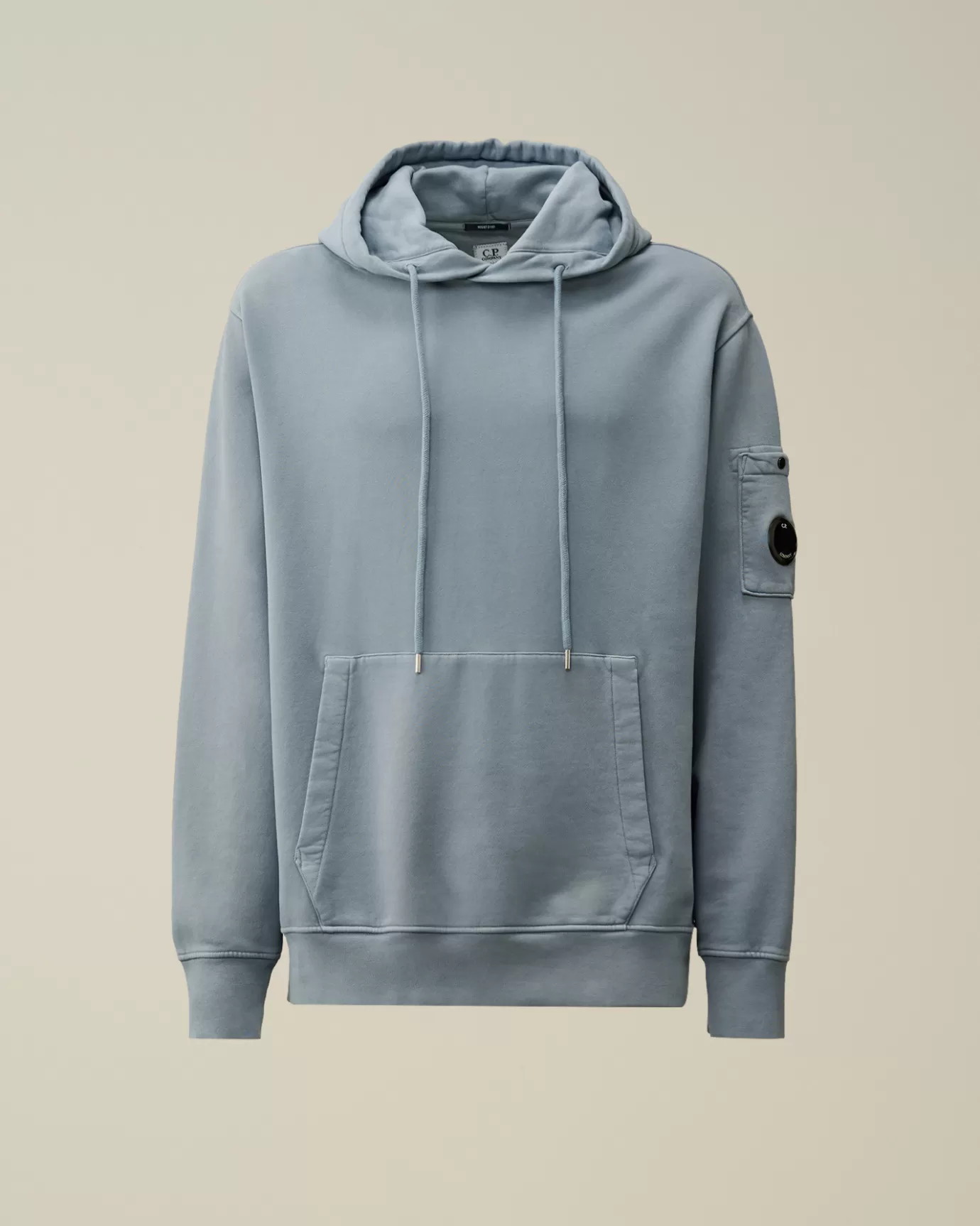 Brushed and Emerized Diagonal Fleece Lens Hooded Sweatshirt<C.P. Company Online