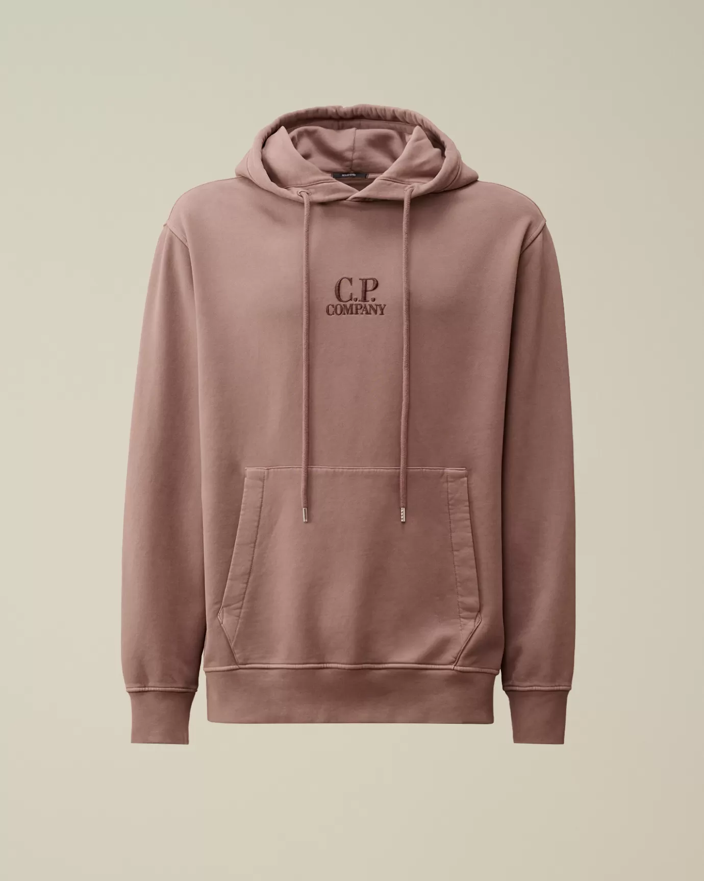 Brushed and Emerized Diagonal Fleece Logo Hooded Sweatshirt<C.P. Company Flash Sale