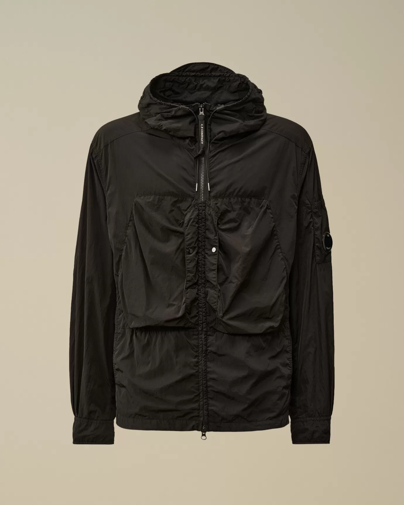 Chrome-R Hooded Overshirt<C.P. Company Best