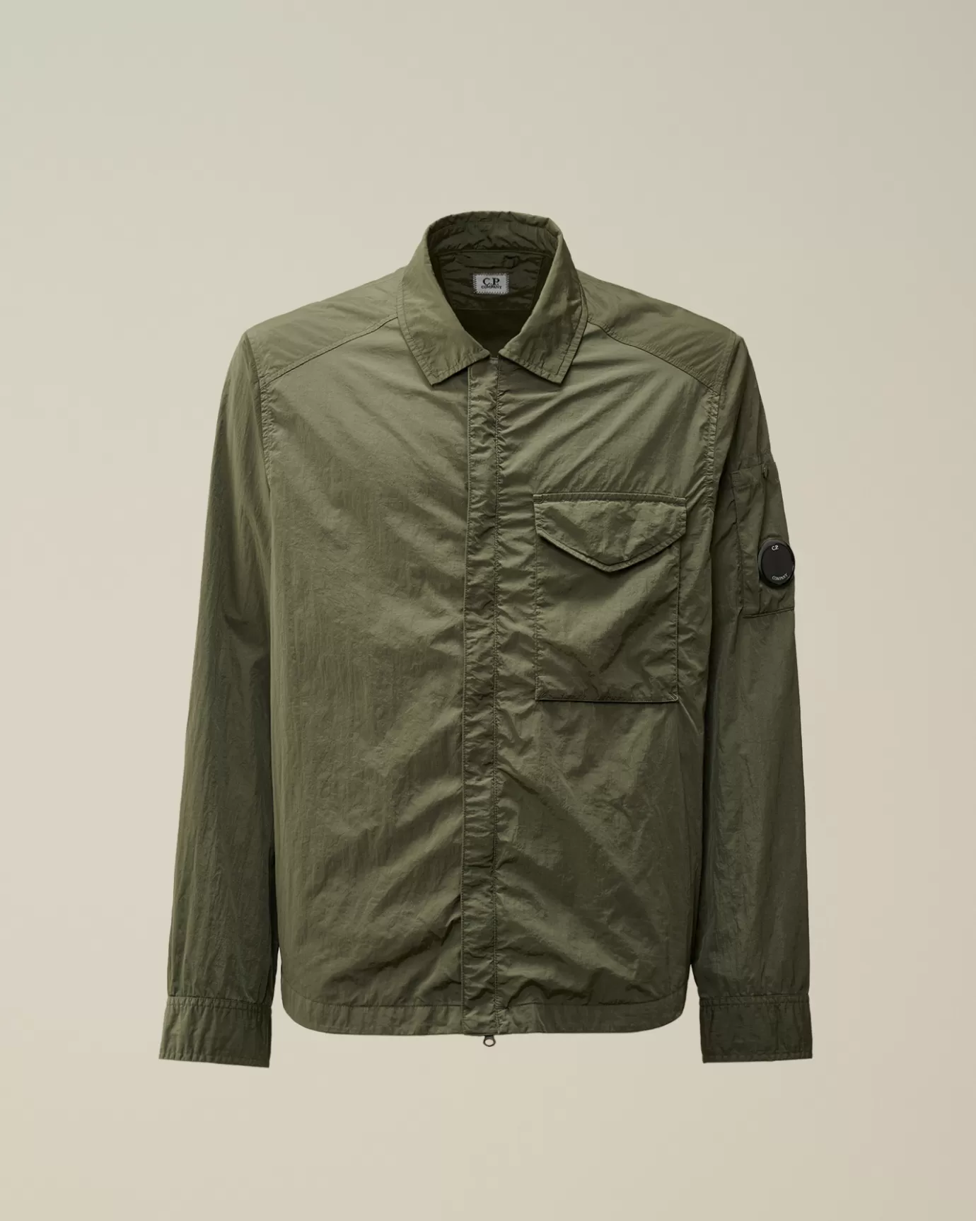 Chrome-R Lens Overshirt<C.P. Company Clearance