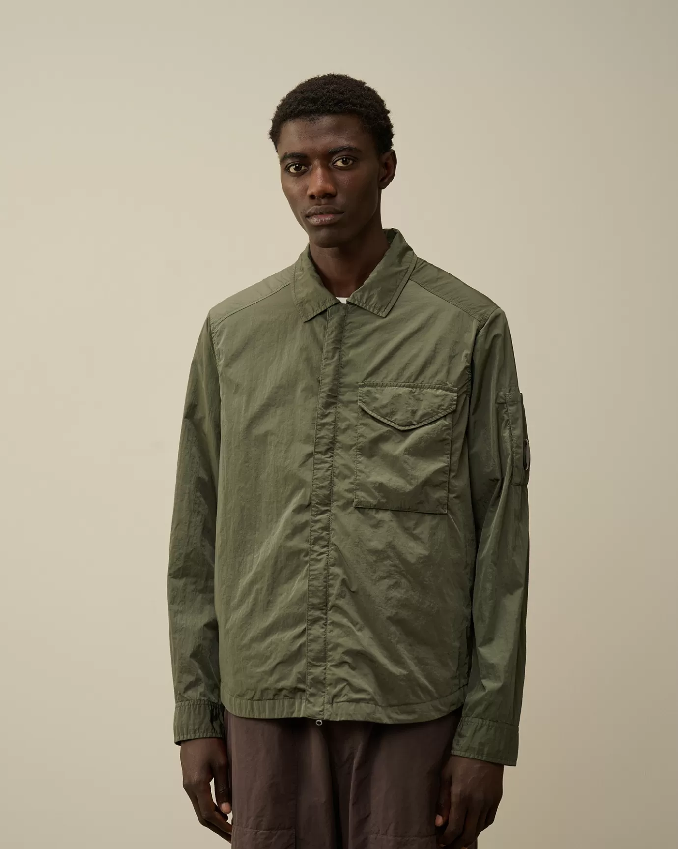 Chrome-R Lens Overshirt<C.P. Company Clearance