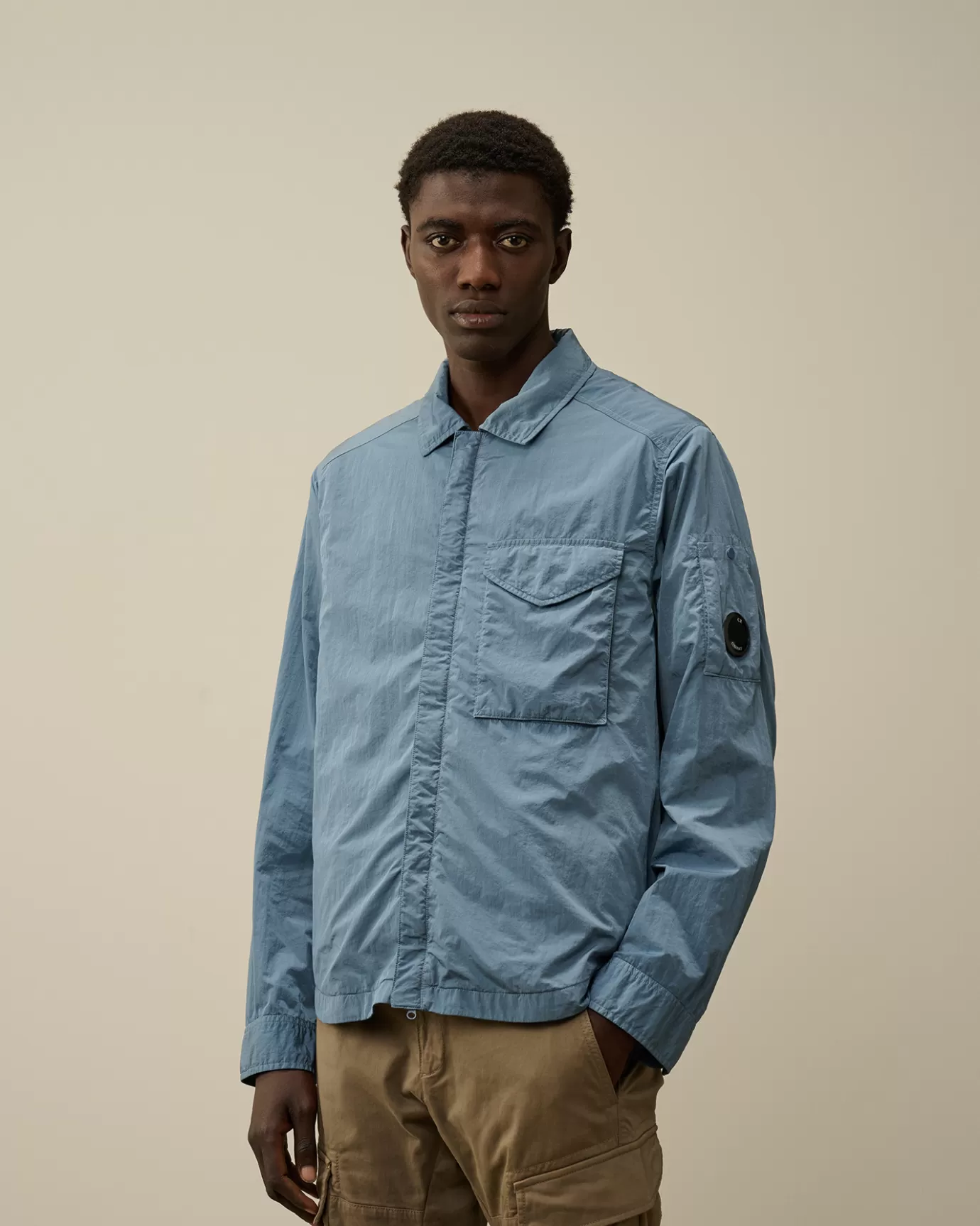 Chrome-R Lens Overshirt<C.P. Company Outlet