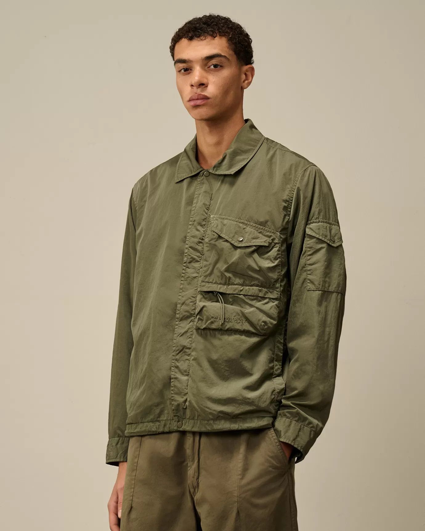 Chrome-R Utility Overshirt<C.P. Company Cheap