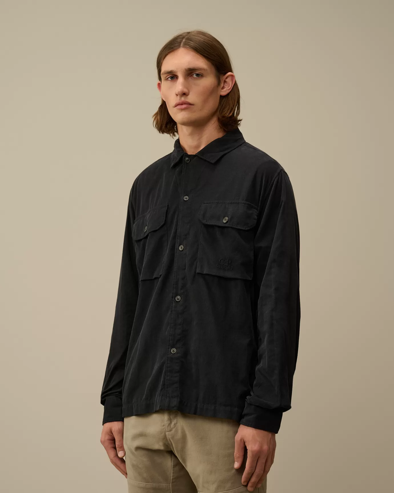 Corduroy Buttoned Overshirt<C.P. Company Best