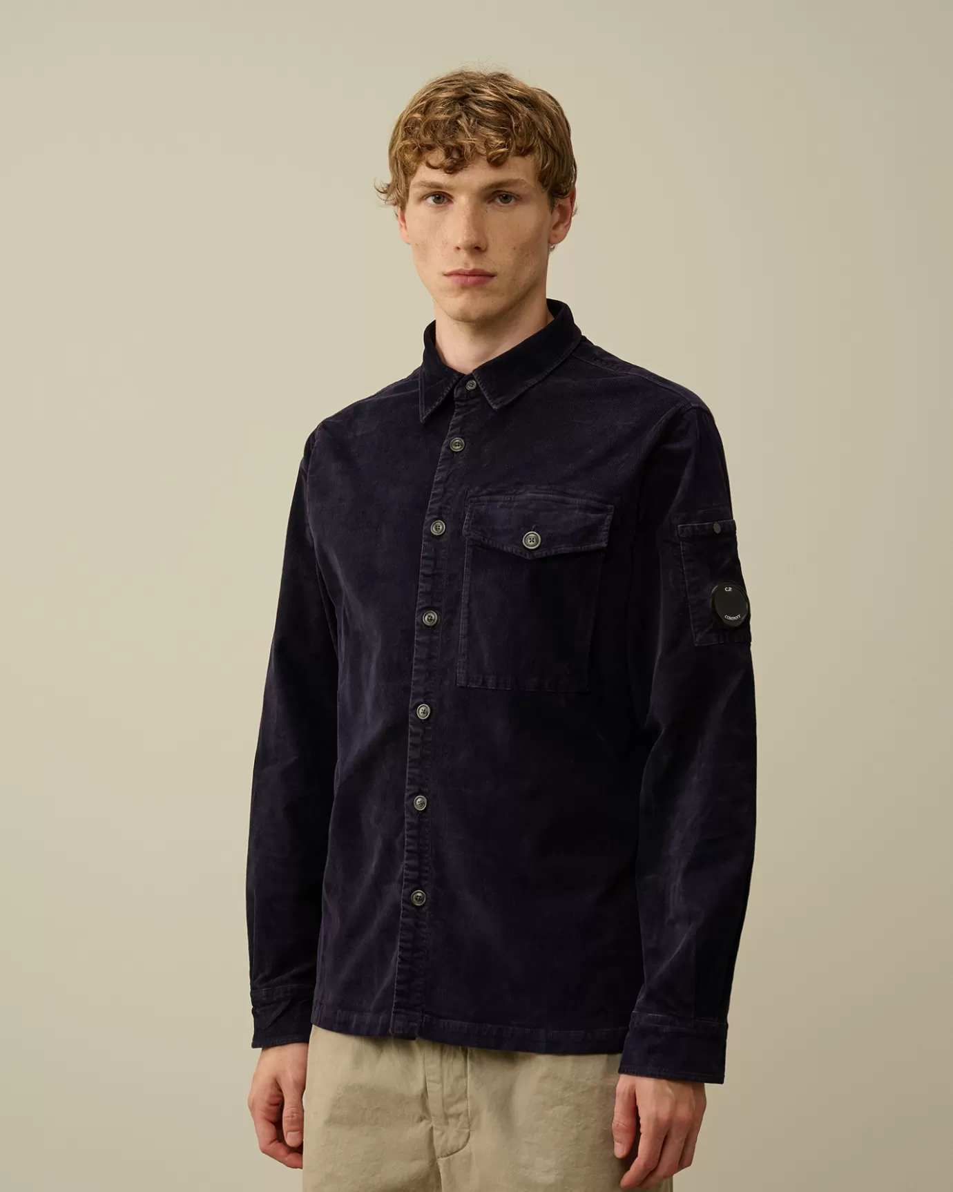 Corduroy Lens Buttoned Shirt<C.P. Company Best