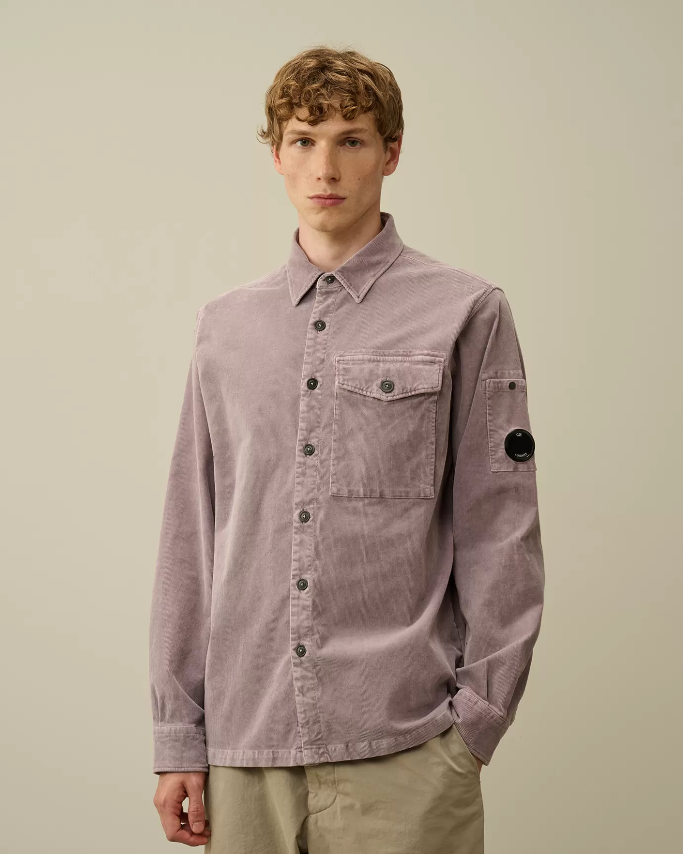 Corduroy Lens Buttoned Shirt<C.P. Company New