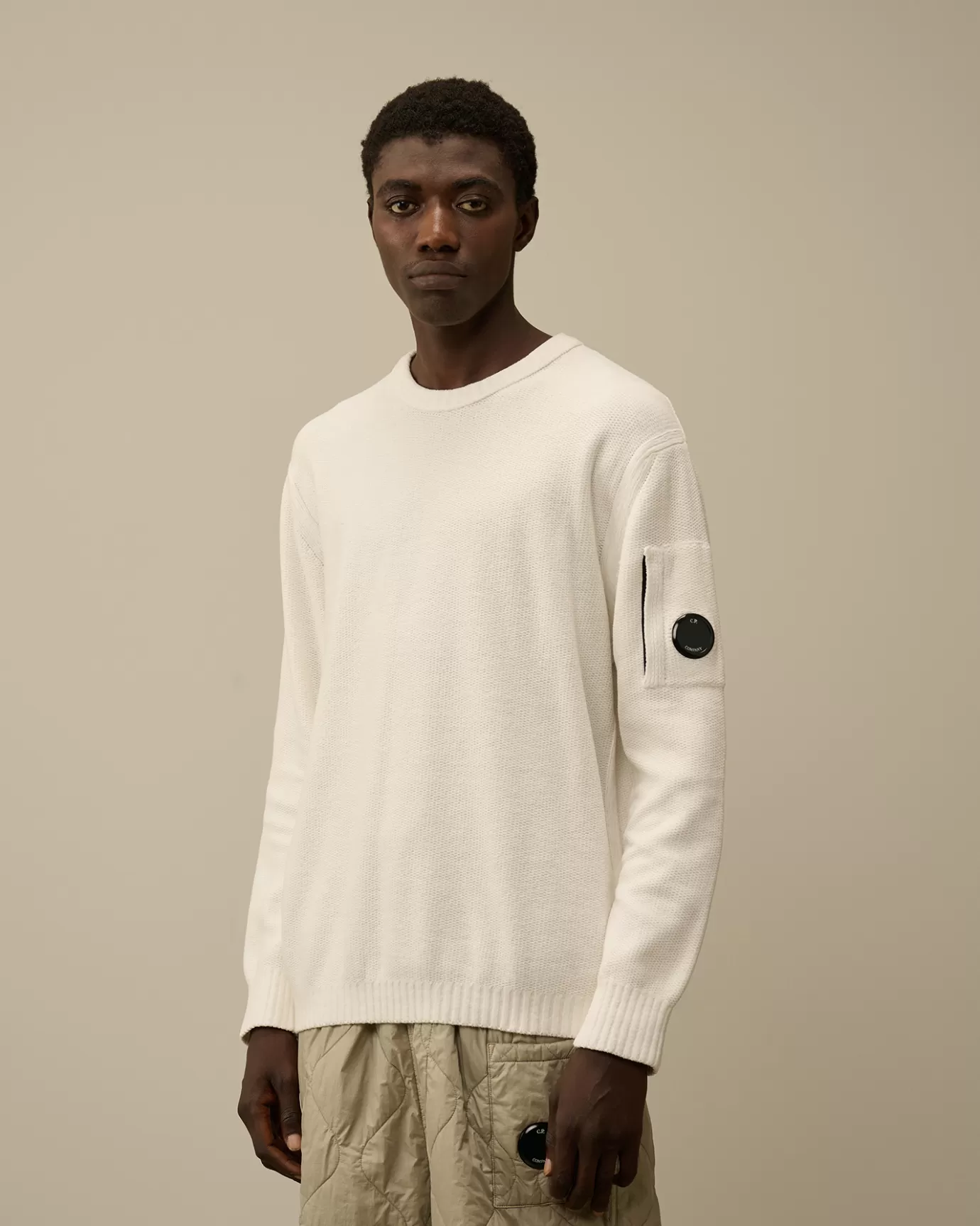 Cotton Chenille Crewneck Knit<C.P. Company Outlet