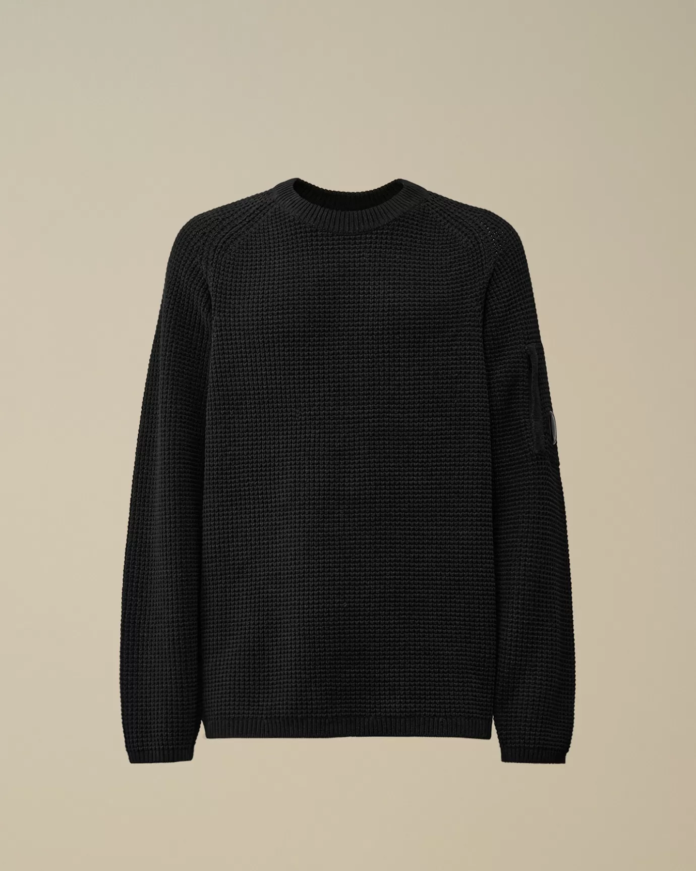 Cotton Chenille Crewneck Waffle Knit<C.P. Company Shop