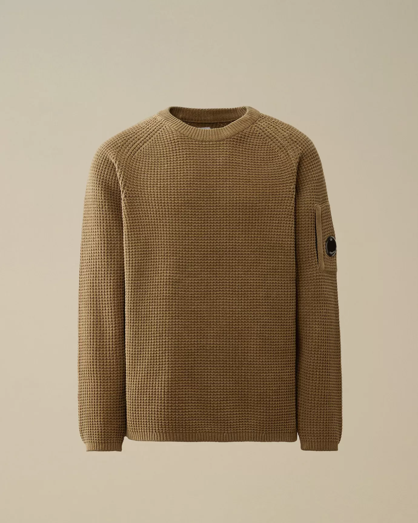 Cotton Chenille Crewneck Waffle Knit<C.P. Company Outlet