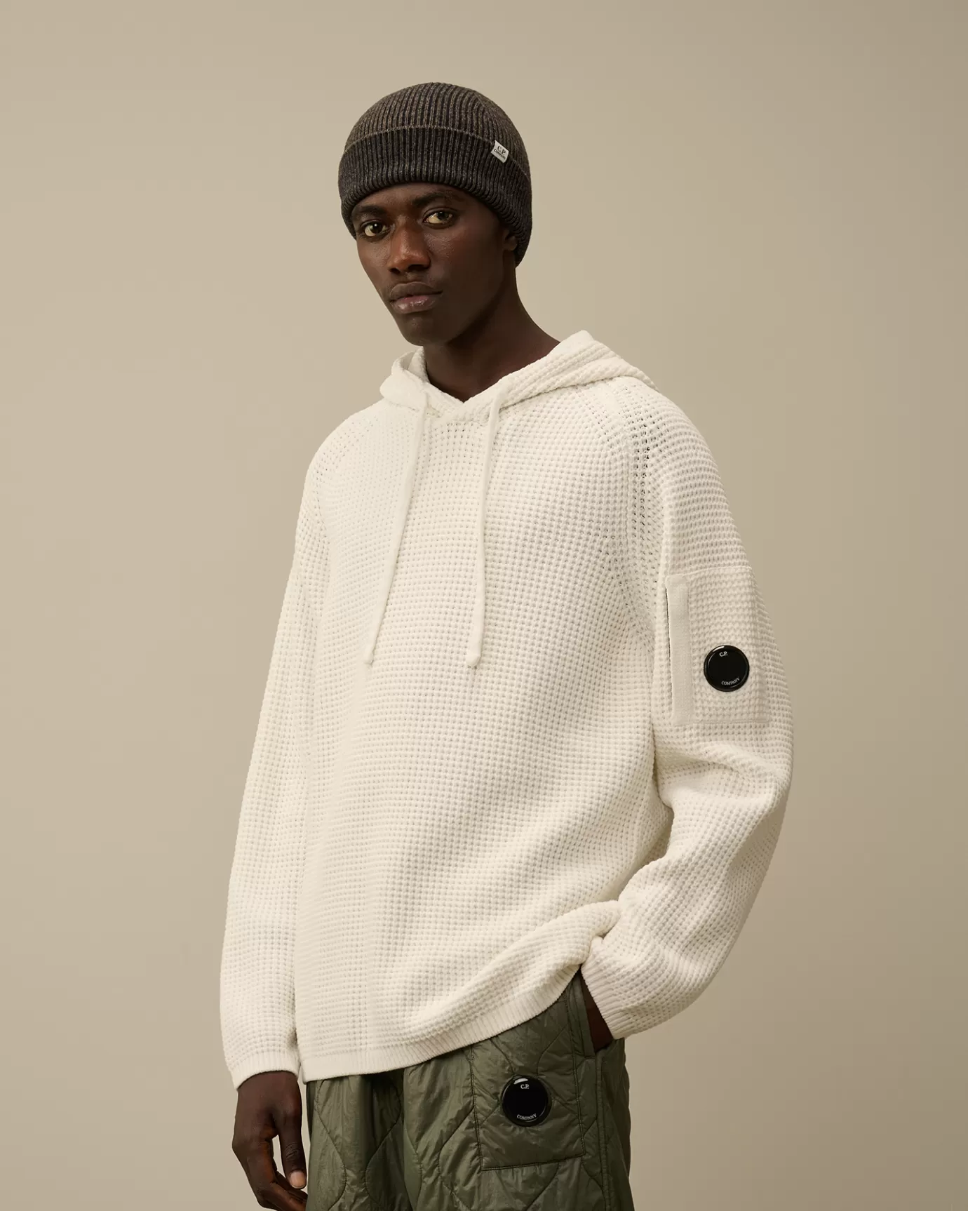 Cotton Chenille Hooded Waffle Knit<C.P. Company Outlet