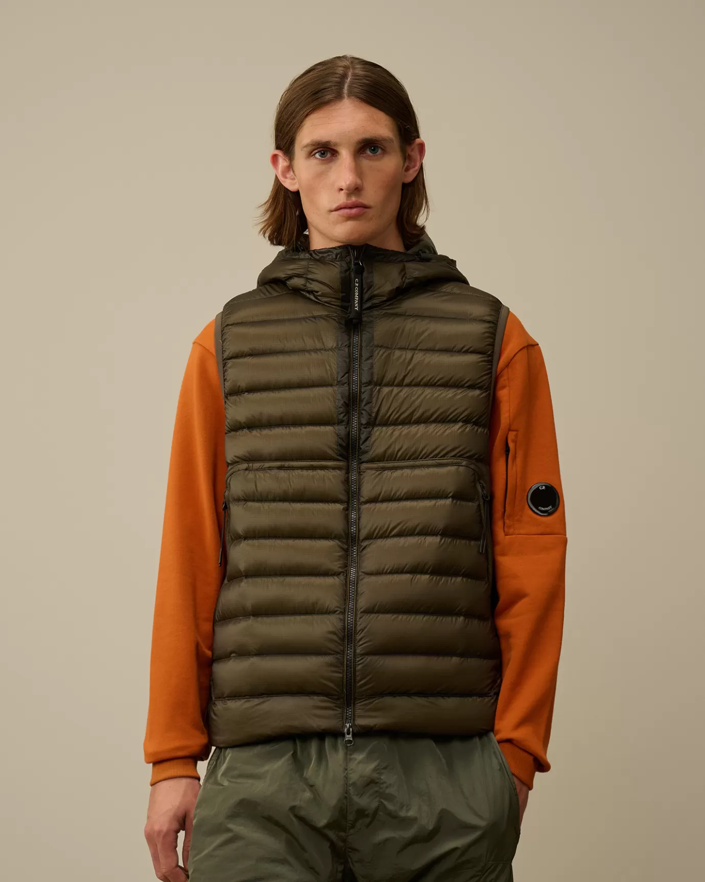 D.D. Shell Goggle Down Vest<C.P. Company Clearance