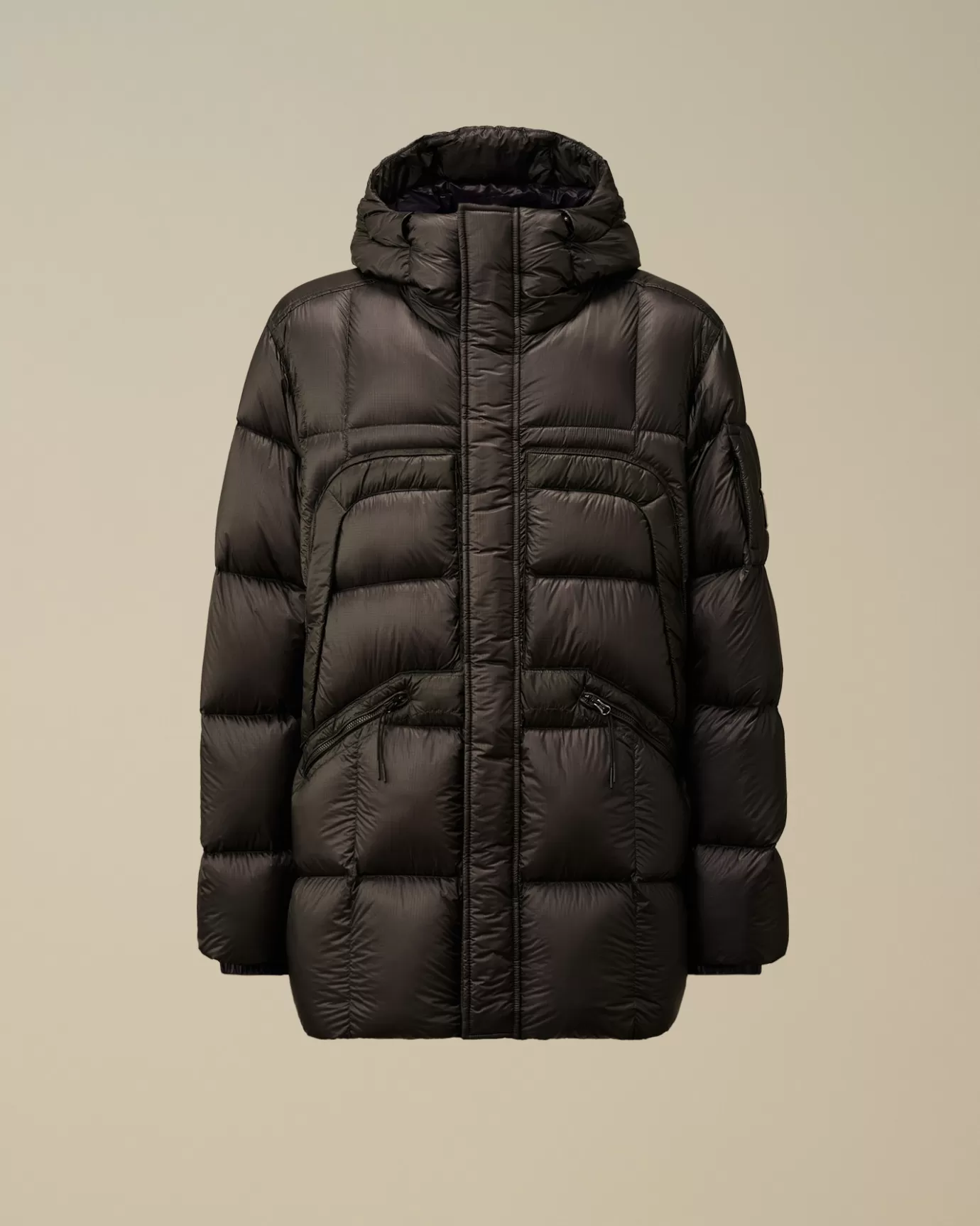 D.D. Shell Hooded Long Down Jacket<C.P. Company Cheap