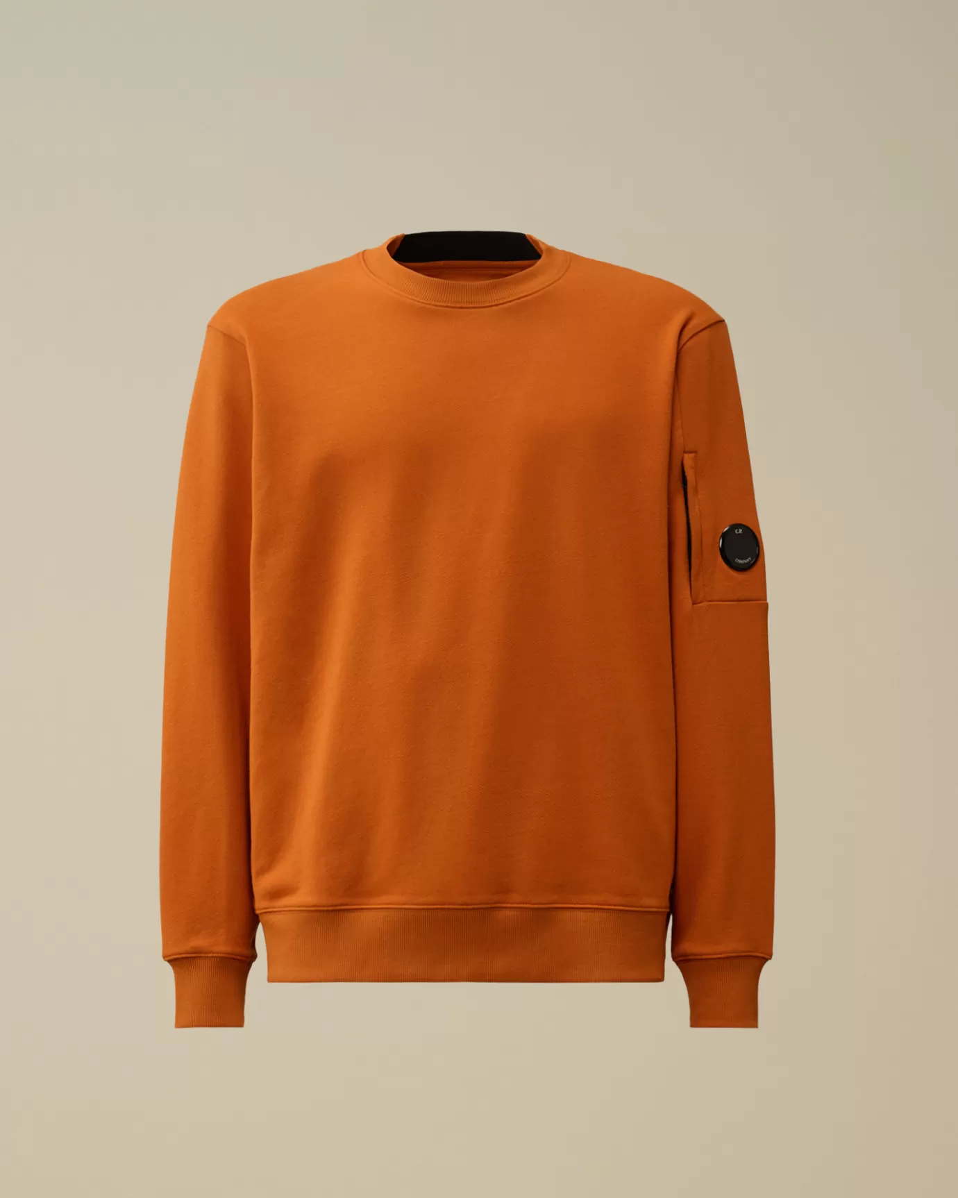 Diagonal Raised Fleece Crew Neck Lens Sweatshirt<C.P. Company Clearance