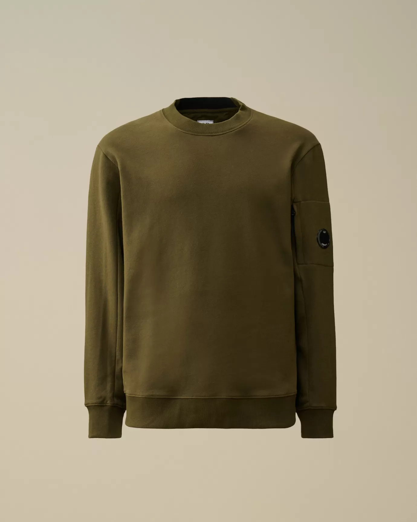 Diagonal Raised Fleece Crew Neck Lens Sweatshirt<C.P. Company Online