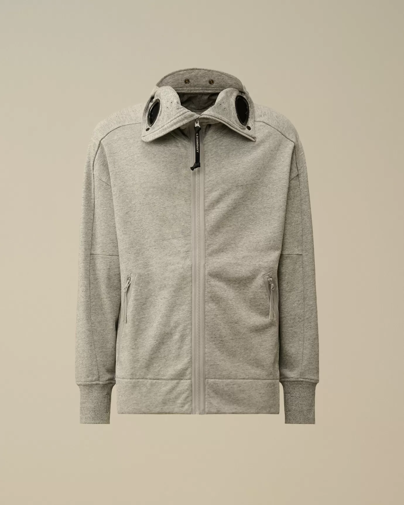 Diagonal Raised Fleece Explorer Zipped Hooded Sweatshirt<C.P. Company Store