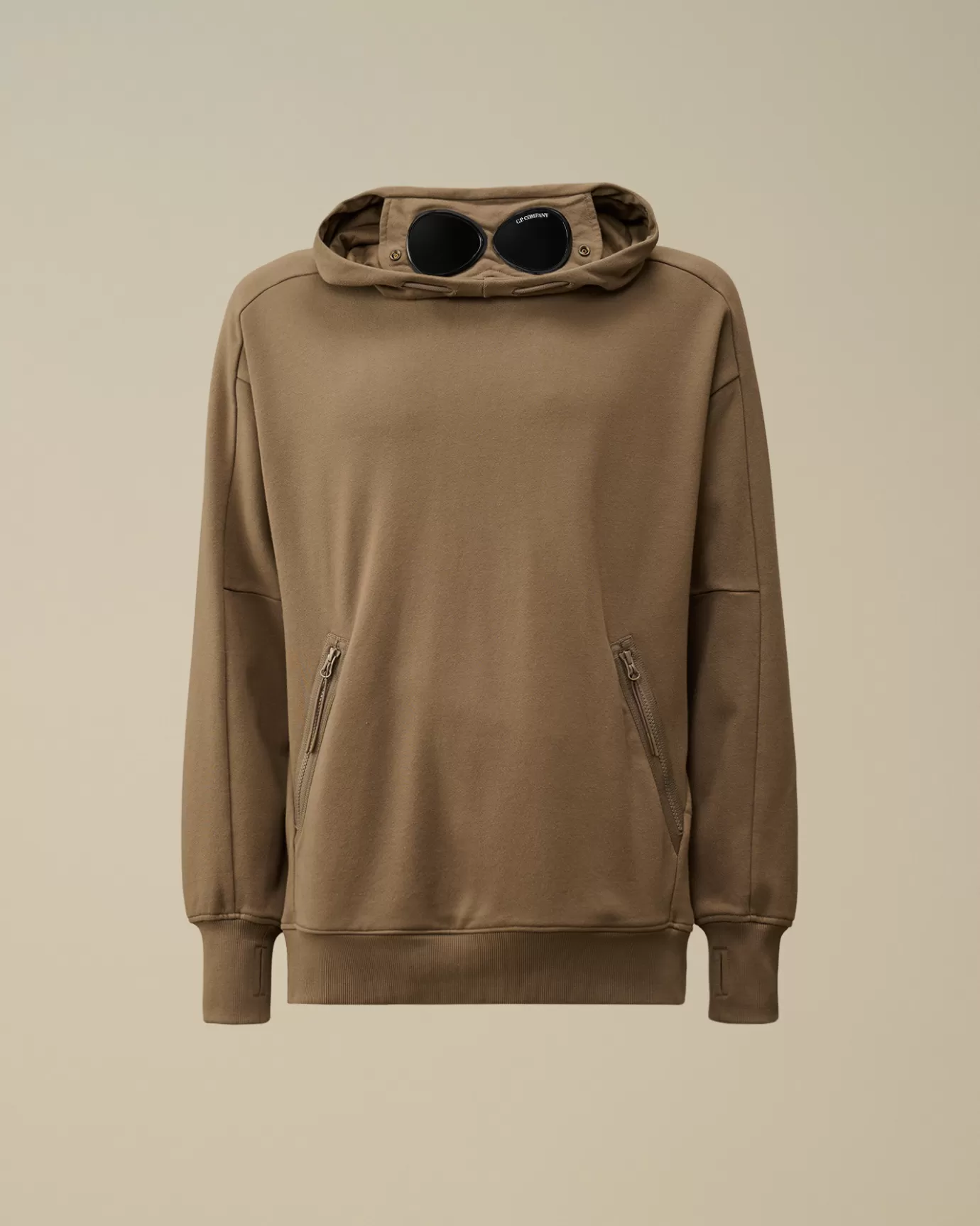 Diagonal Raised Fleece Goggle Hooded Sweatshirt<C.P. Company Clearance