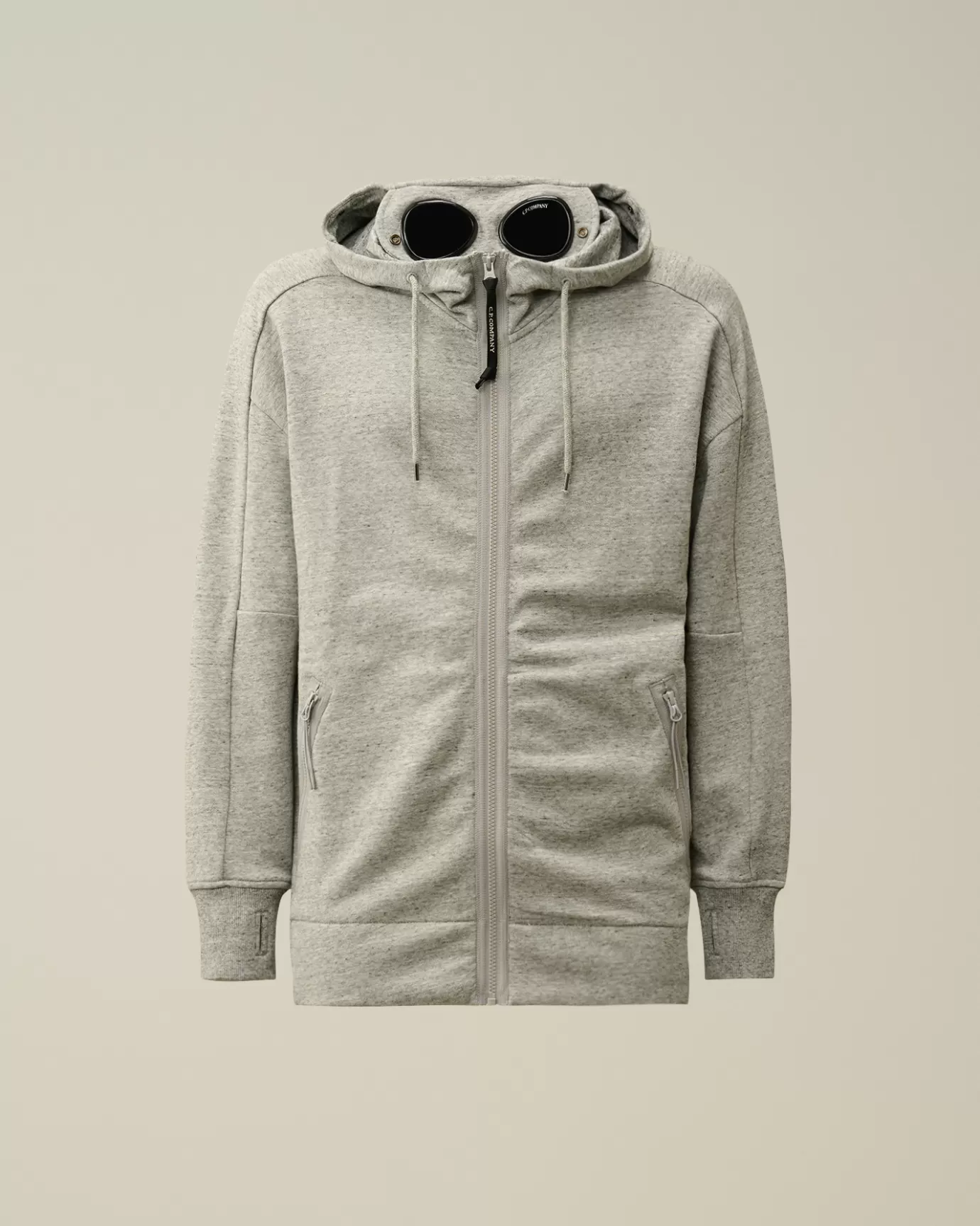 Diagonal Raised Fleece Goggle Zipped Hooded Sweatshirt<C.P. Company Flash Sale