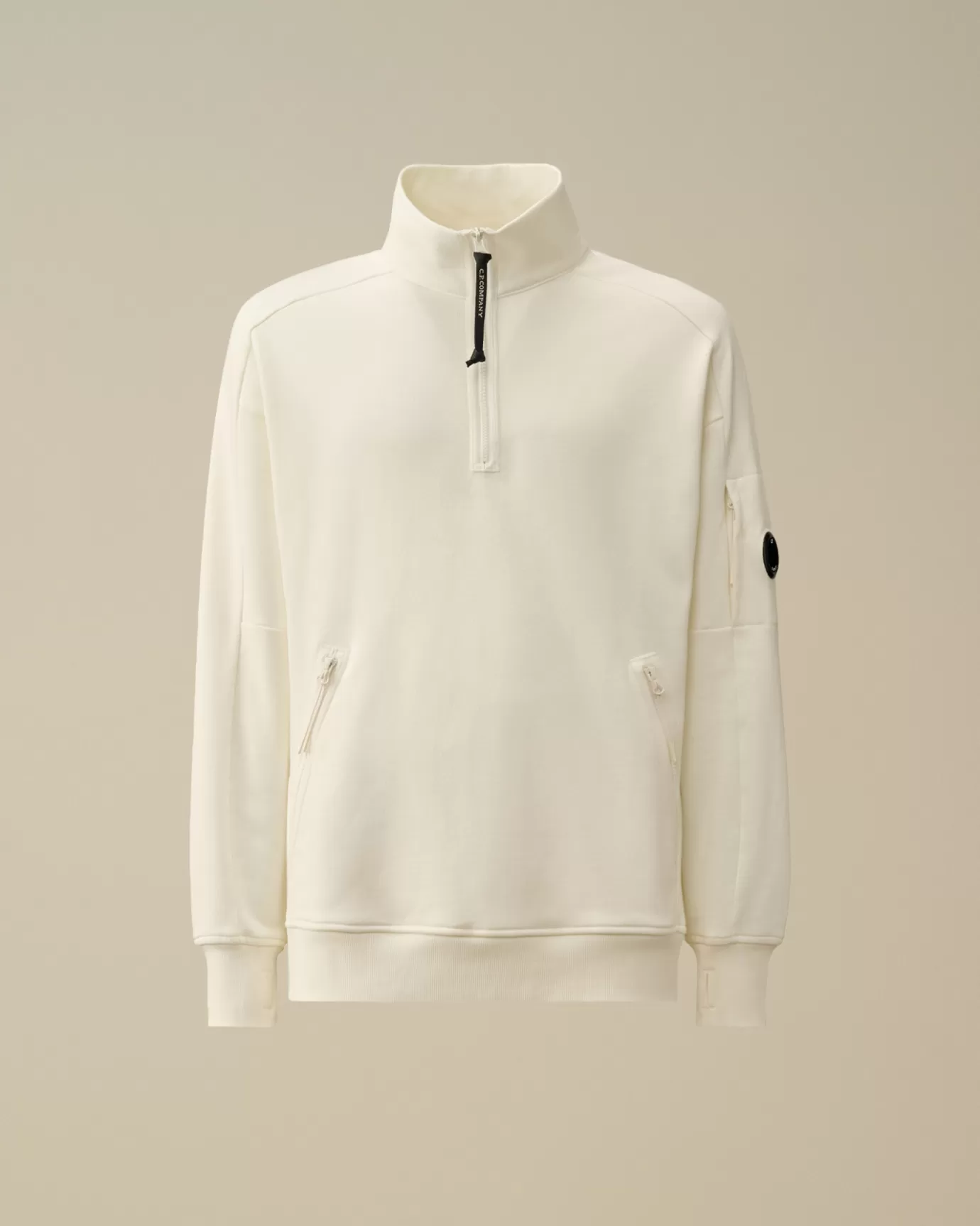 Diagonal Raised Fleece Half Zipped Sweatshirt<C.P. Company Outlet