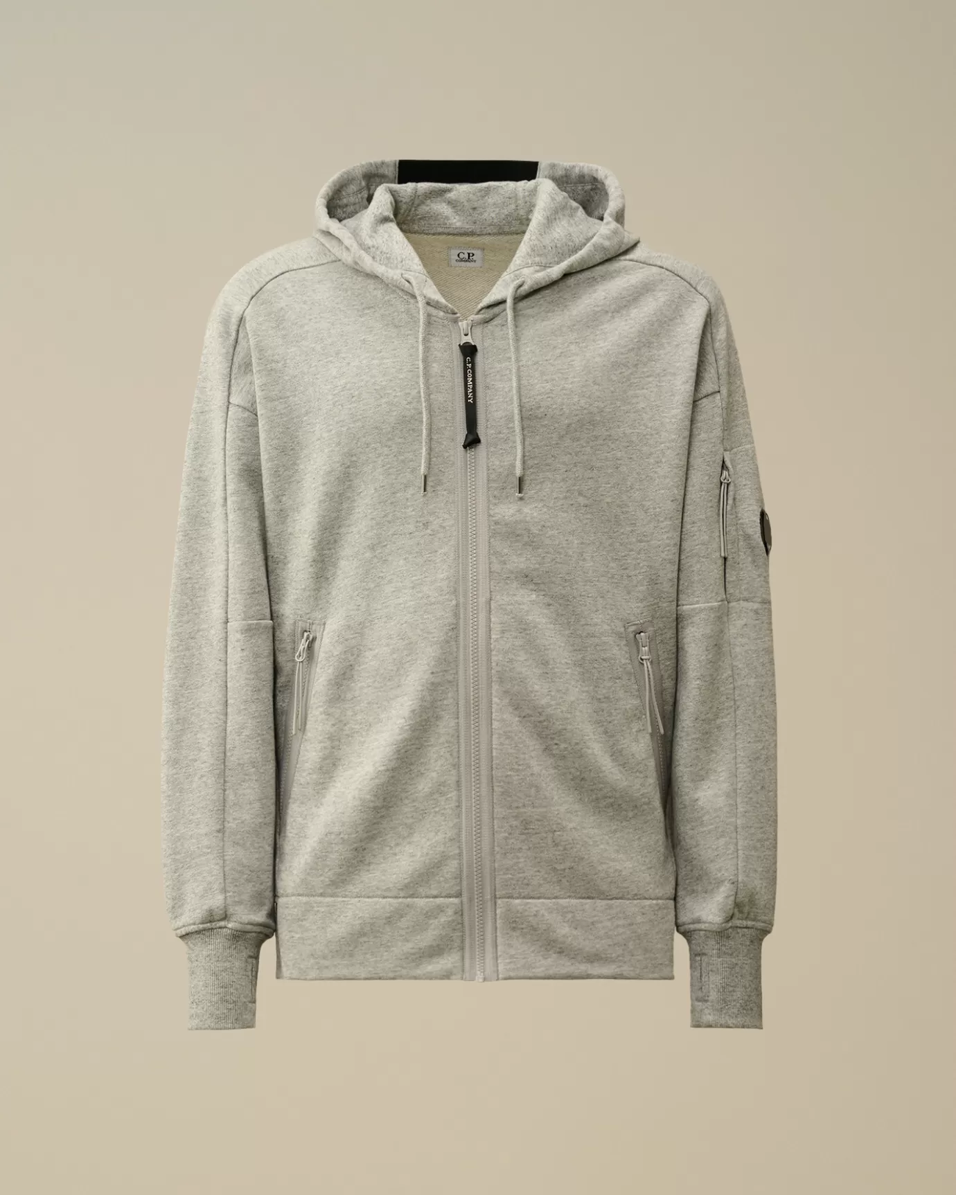 Diagonal Raised Fleece Zipped Hooded Sweatshirt<C.P. Company Outlet