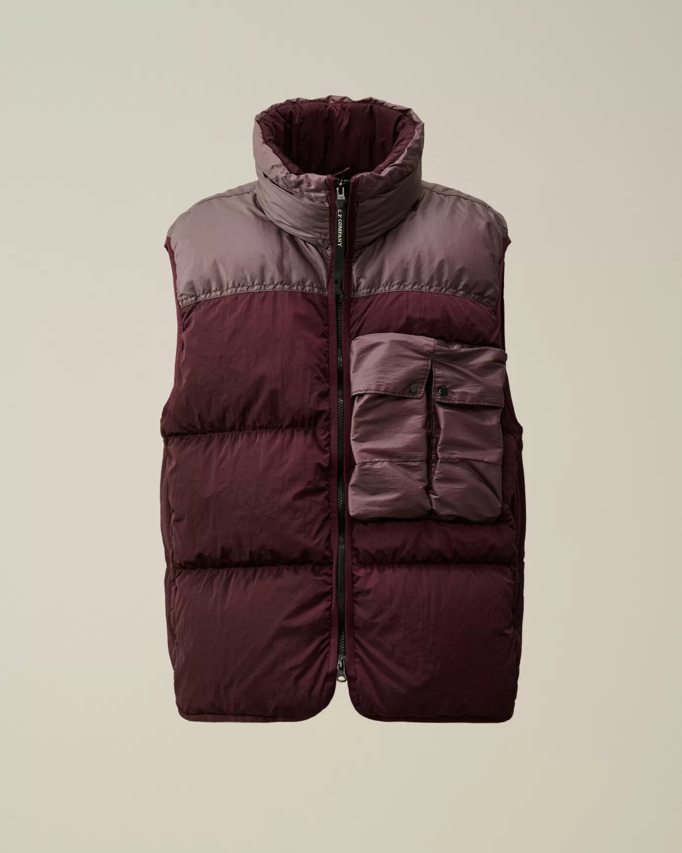 Eco Chrome-R Mixed Down Vest<C.P. Company Clearance