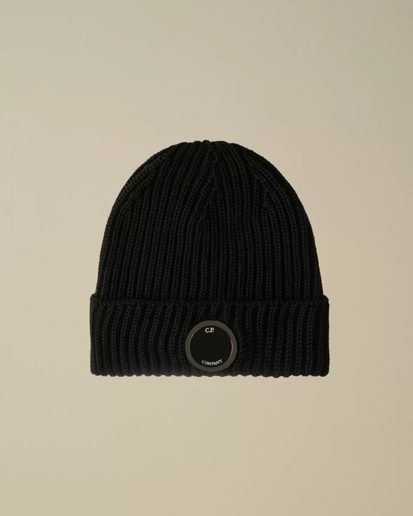 Extra Fine Merino Wool Lens Beanie<C.P. Company Hot