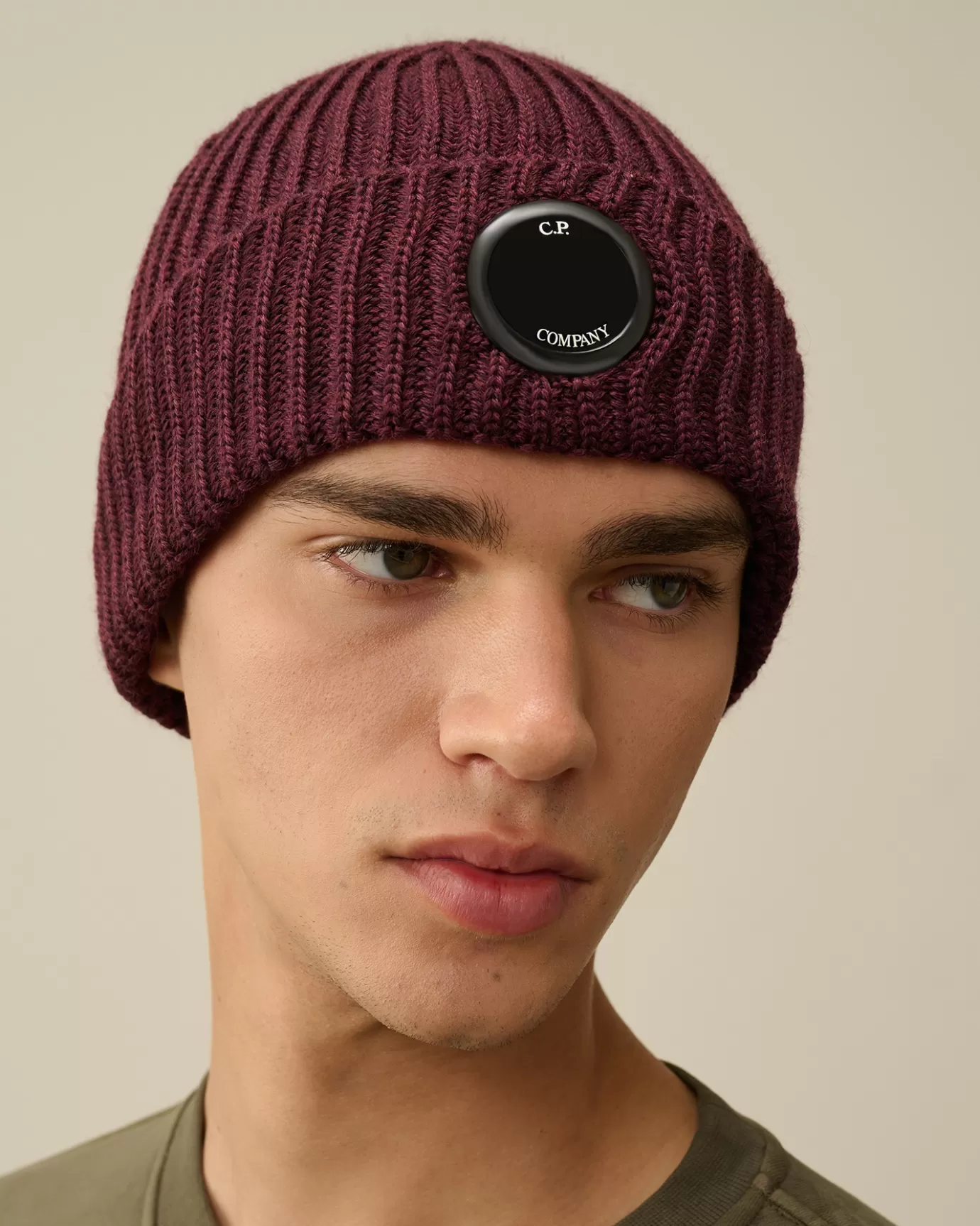 Extra Fine Merino Wool Lens Beanie<C.P. Company Best Sale