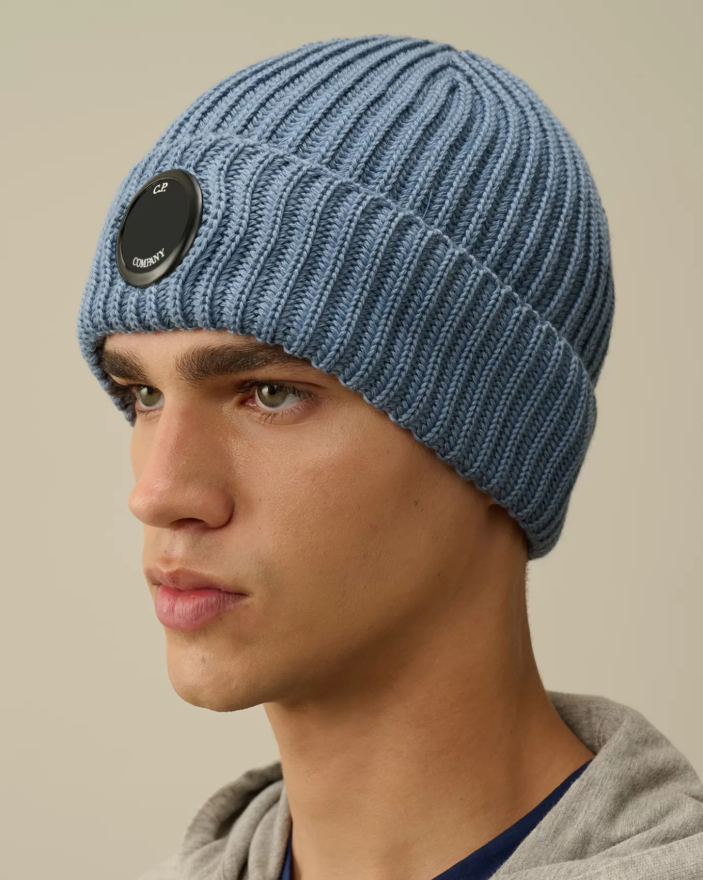 Extra Fine Merino Wool Lens Beanie<C.P. Company Outlet