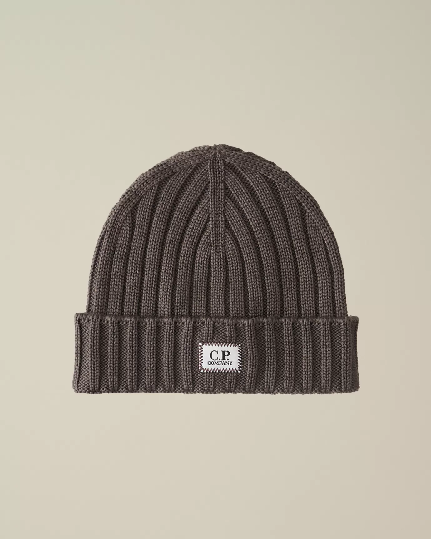 Extra Fine Merino Wool Logo Beanie<C.P. Company Store