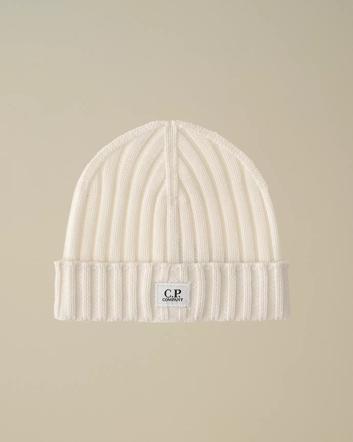 Extra Fine Merino Wool Logo Beanie<C.P. Company Flash Sale