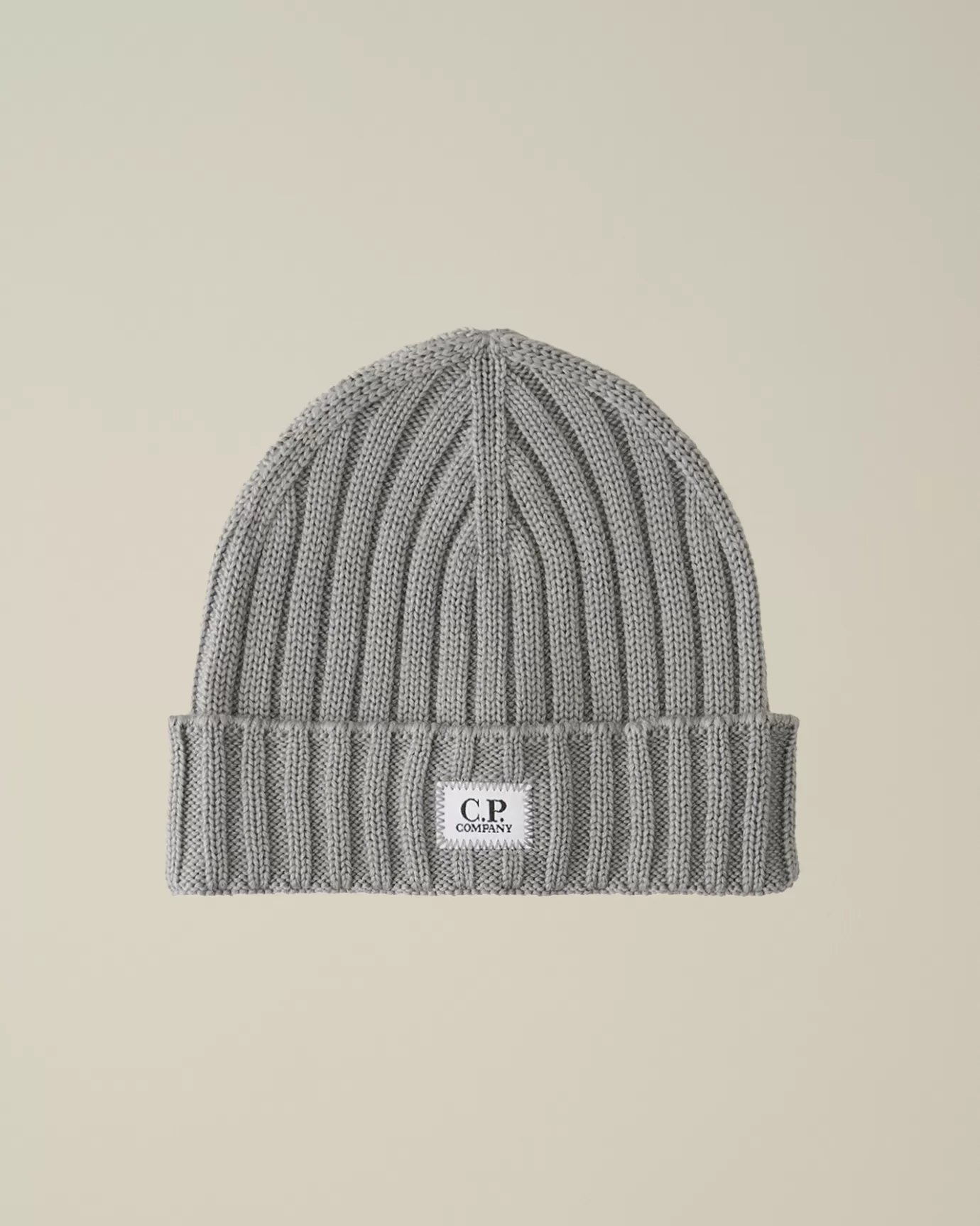 Extra Fine Merino Wool Logo Beanie<C.P. Company Online