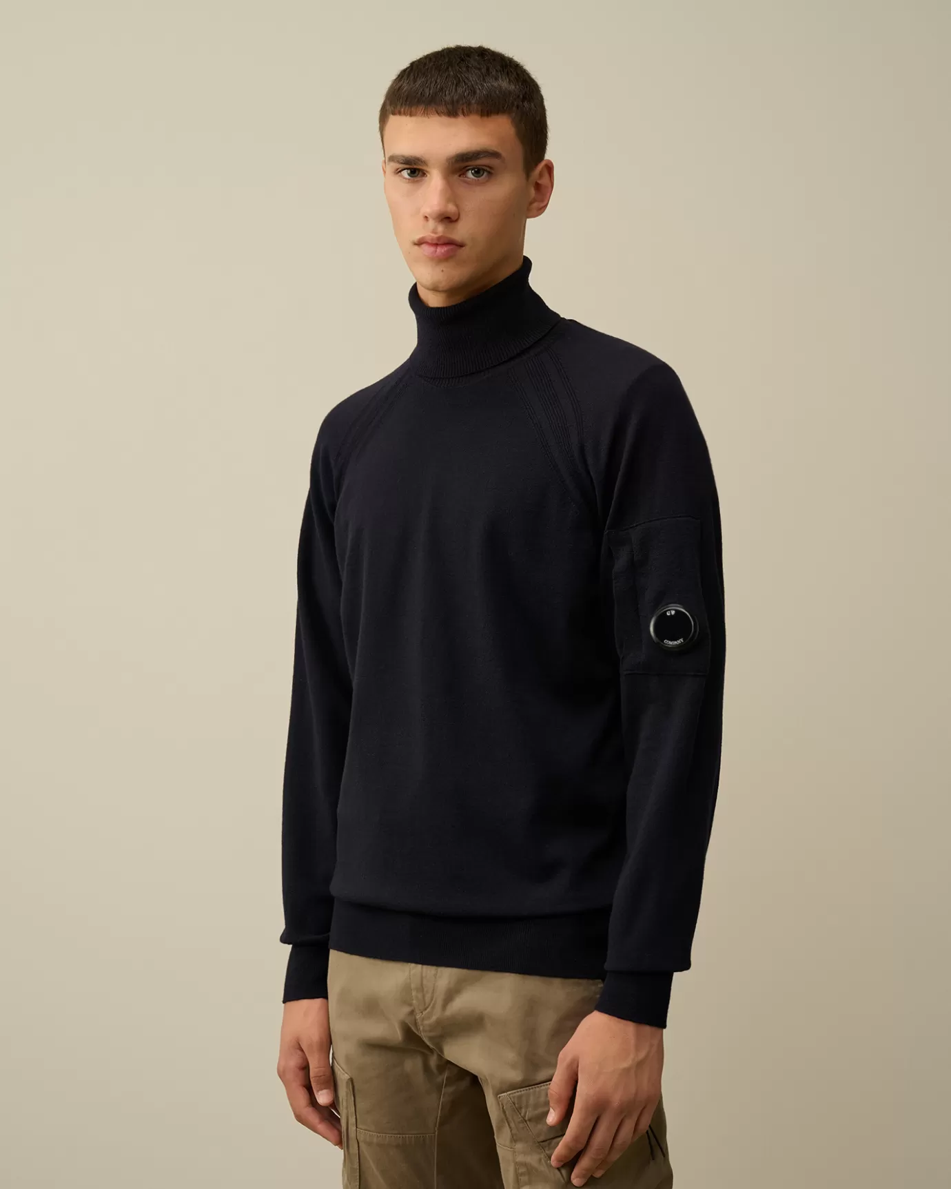 Extra Fine Merino Wool Turtleneck Knit<C.P. Company Store