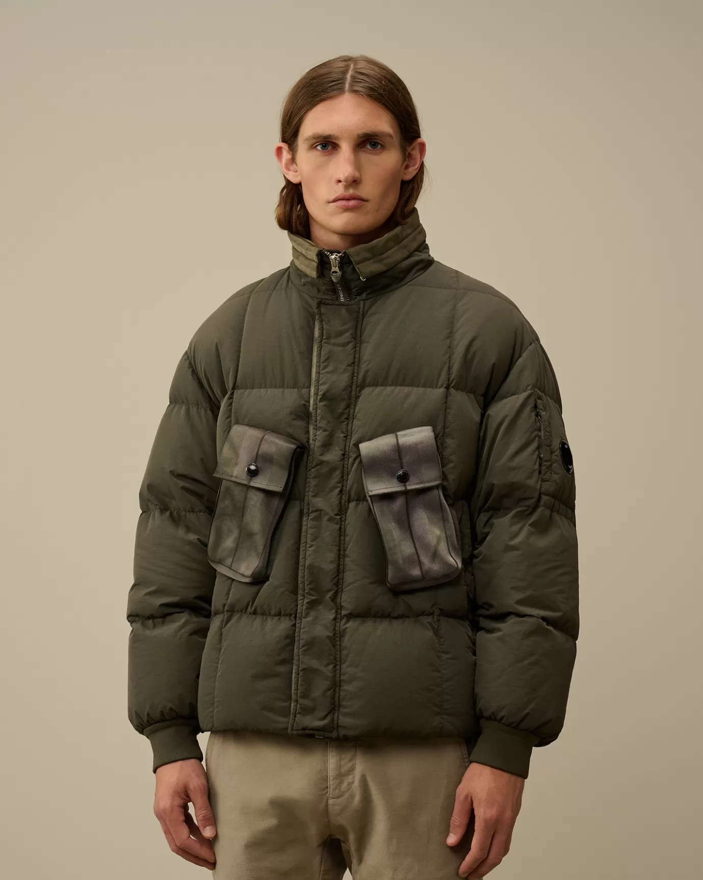 Flatt Nylon Short Down Jacket<C.P. Company Store