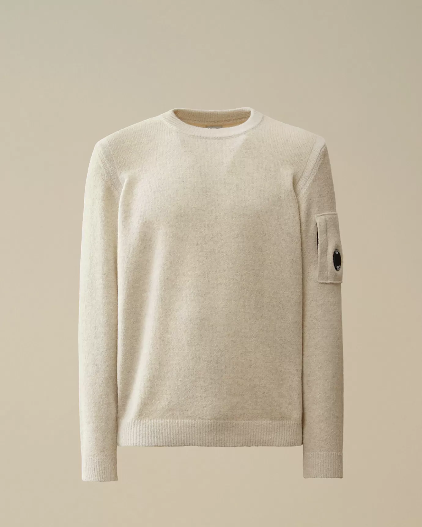 Fleece Knit Crewneck Vanisé Lens Knit<C.P. Company Cheap