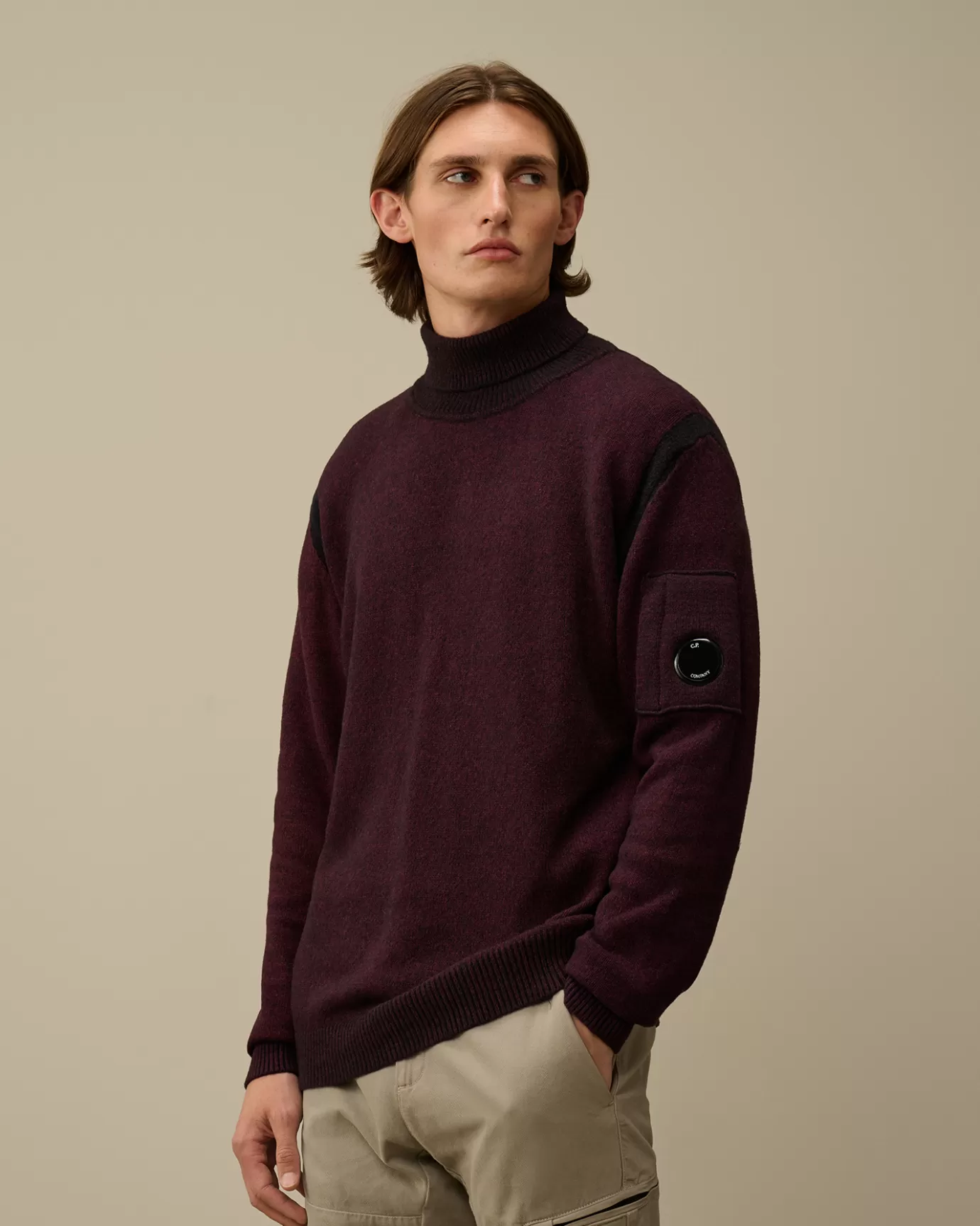 Fleece Knit Turtleneck Knit<C.P. Company Best Sale