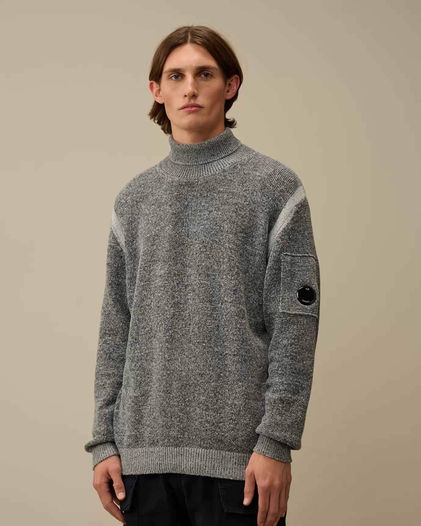 Fleece Knit Turtleneck Knit<C.P. Company Cheap