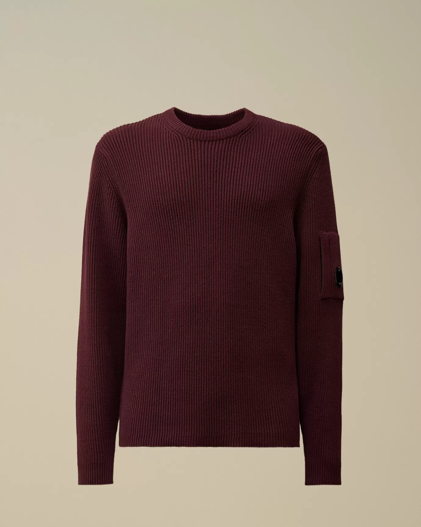 Full Rib Crew Neck Knit<C.P. Company Cheap