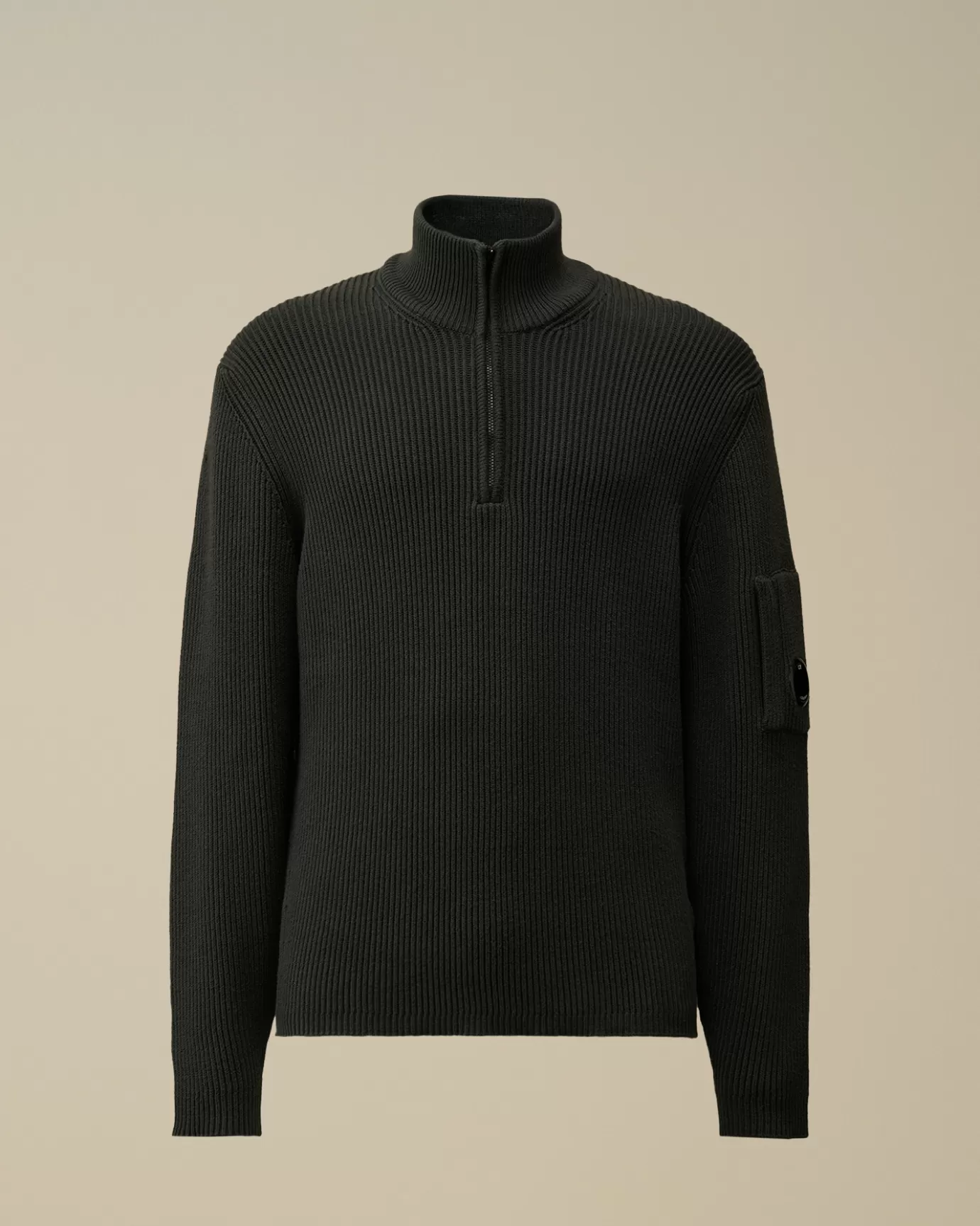 Full Rib Half Zipped Knit<C.P. Company Clearance