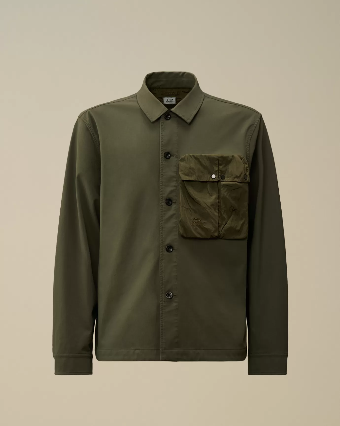 GD Shell Mixed Buttoned Overshirt<C.P. Company Fashion