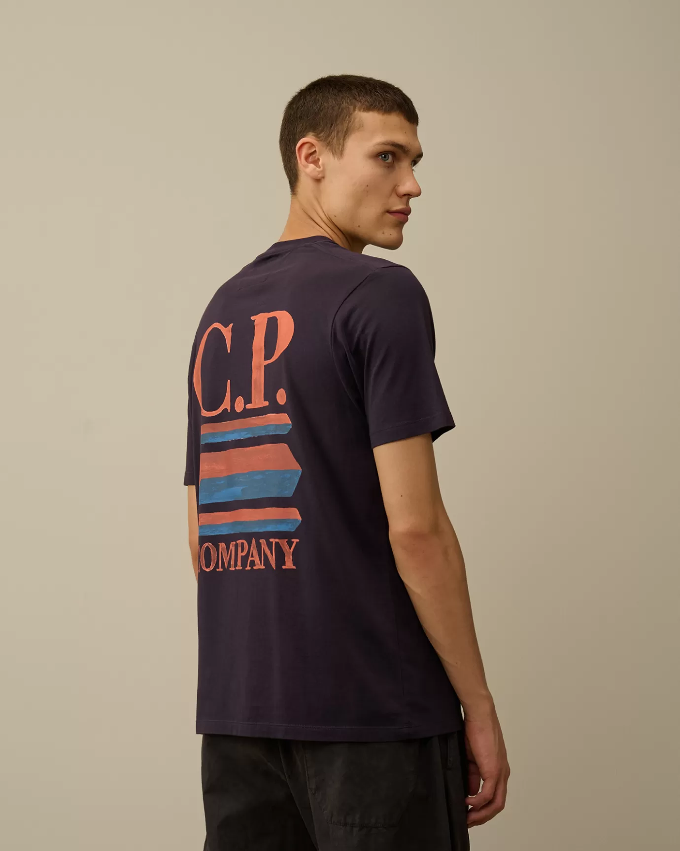 30/1 Jersey Logo Graphics T-Shirt<C.P. Company Fashion