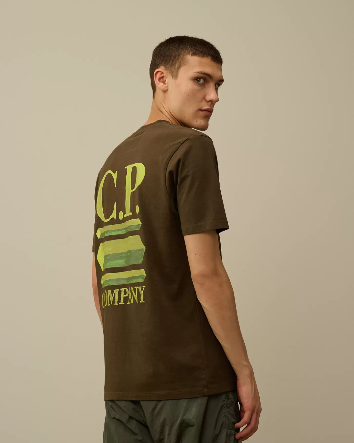 30/1 Jersey Logo Graphics T-Shirt<C.P. Company Store