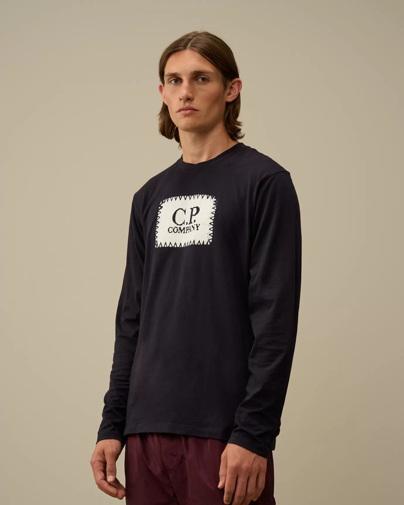 30/1 Jersey Logo Label Longsleeve T-Shirt<C.P. Company Fashion