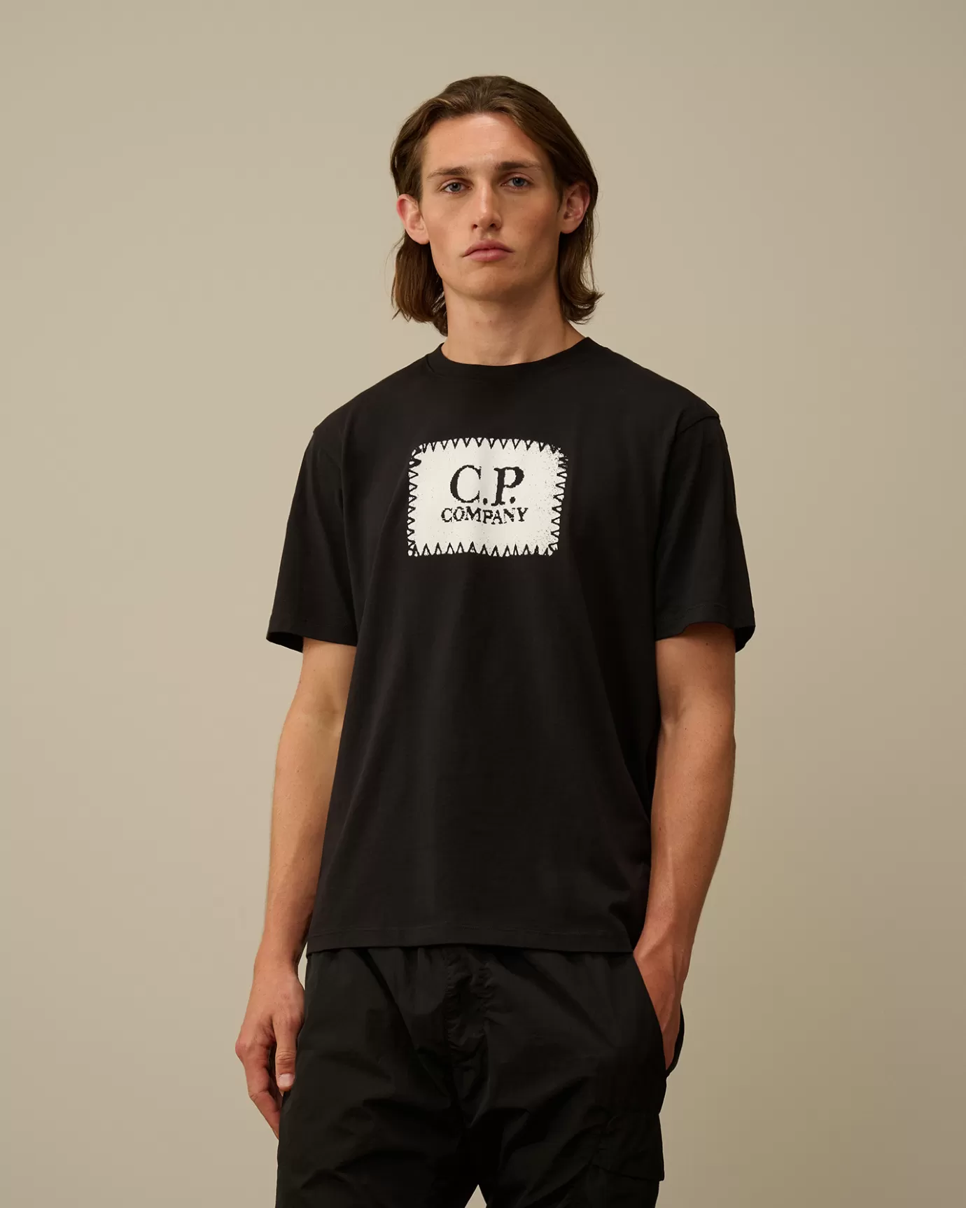 30/1 Jersey Logo Label T-Shirt<C.P. Company Outlet